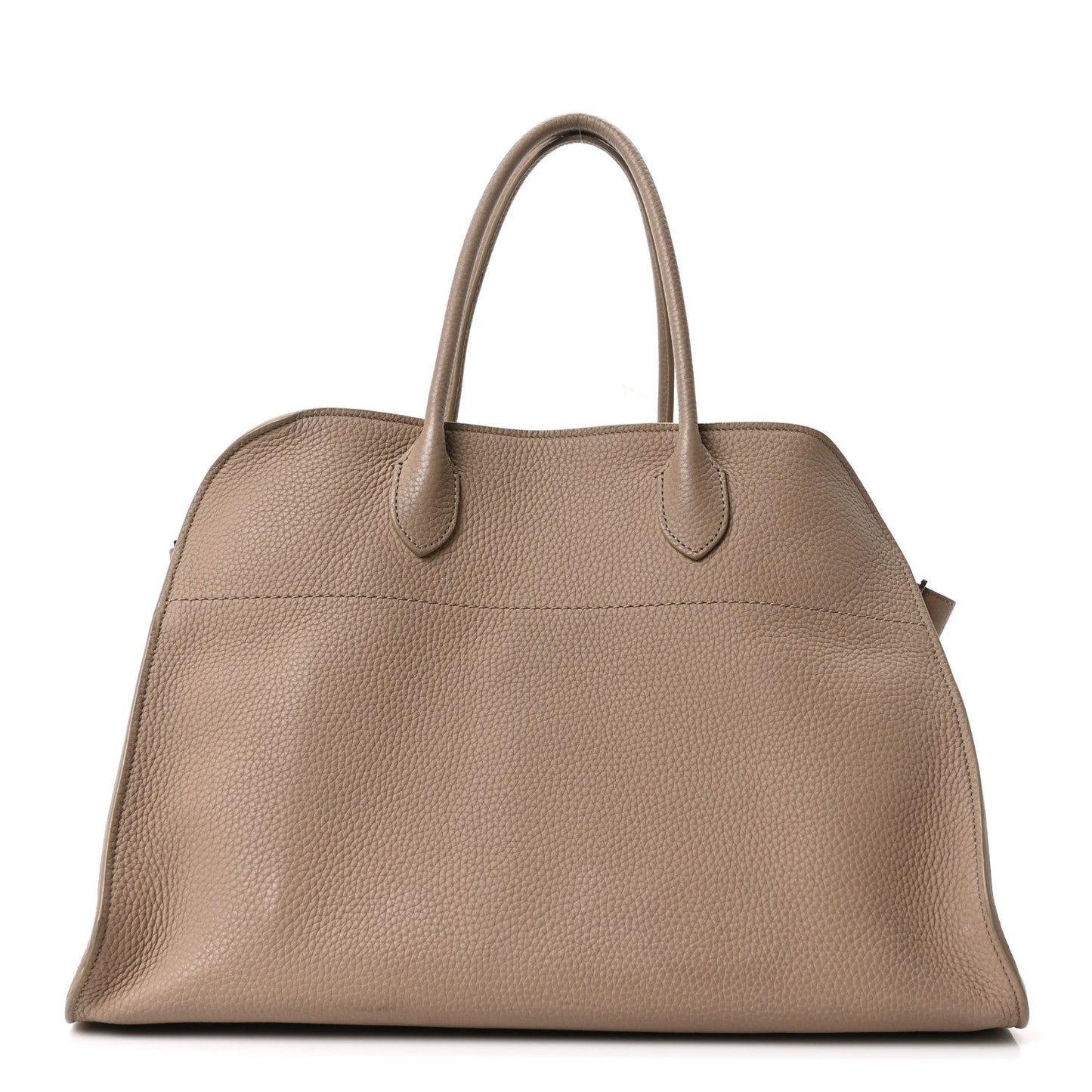 Matte Grained Calfskin Soft Margaux 15 Dark Taupe
