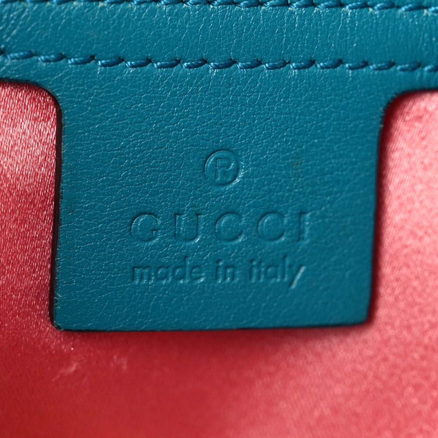 Velvet Matelasse Small GG Marmont Shoulder Bag Pavone Cyan