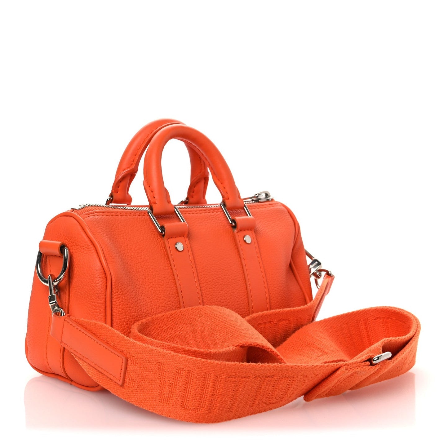 Grained Calfskin Aerogram Keepall XS Orange
