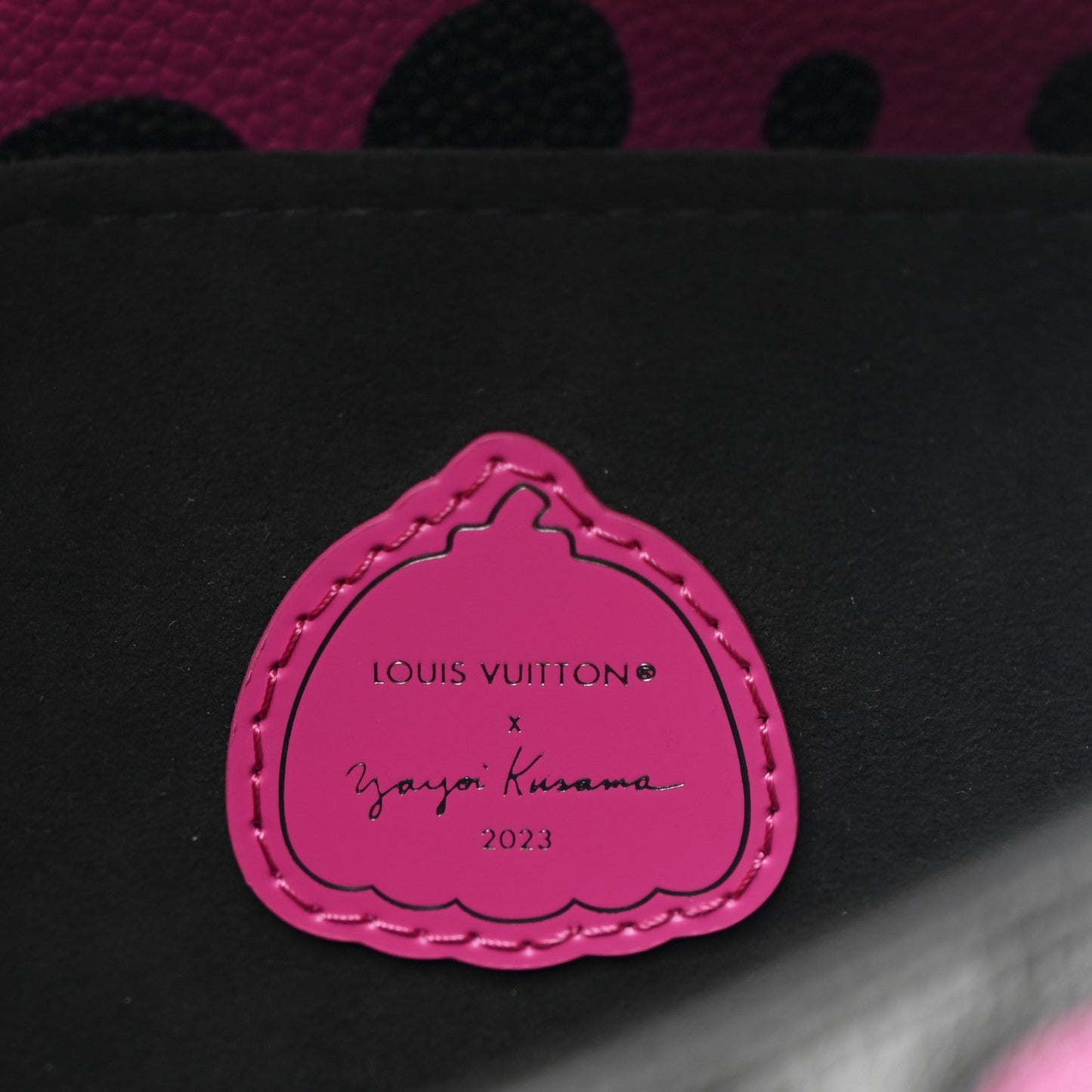 LV x YK Empreinte Monogram Giant Pochette Metis Black Fuchsia