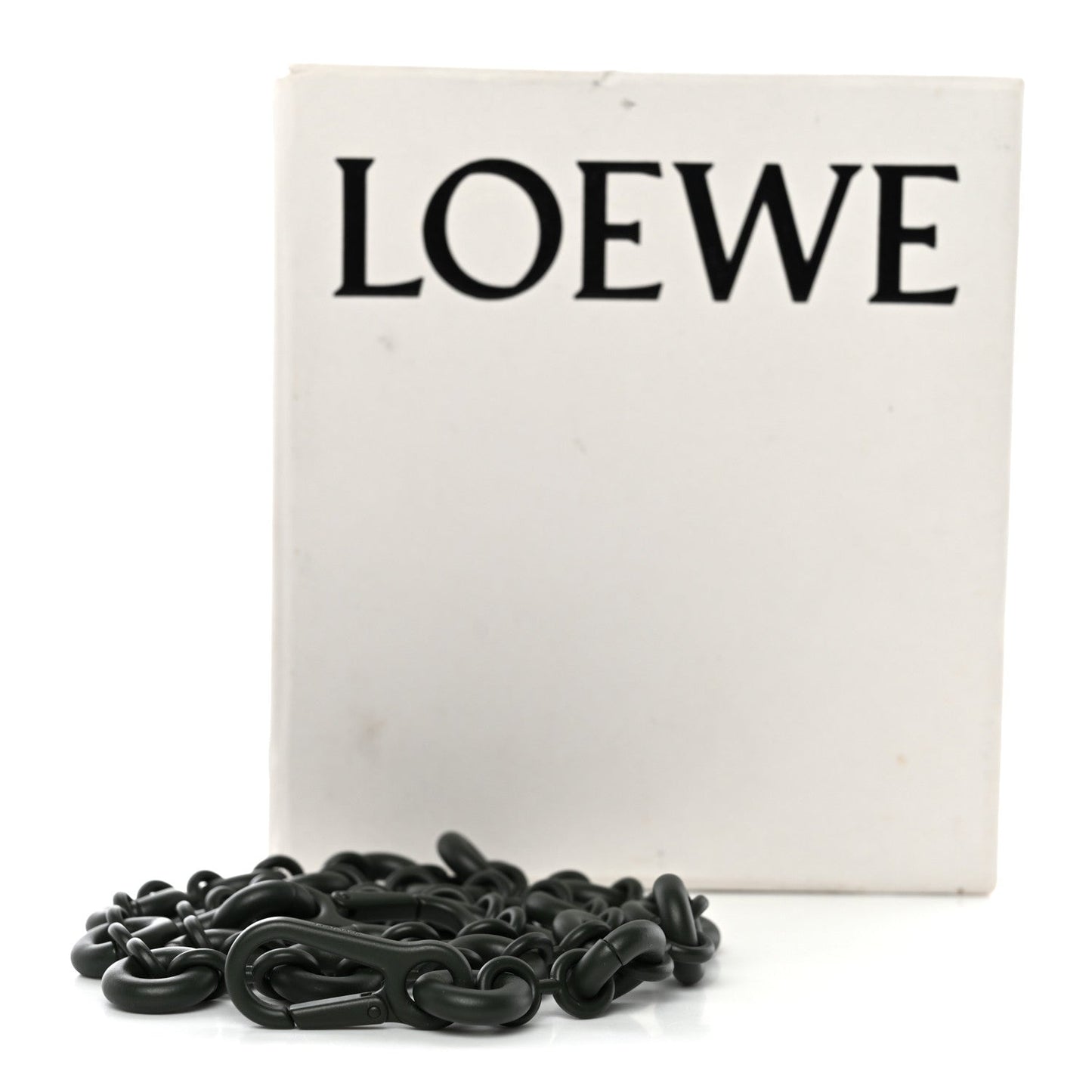 Brass Monochrome Donut Chain Shoulder Strap Olive Green