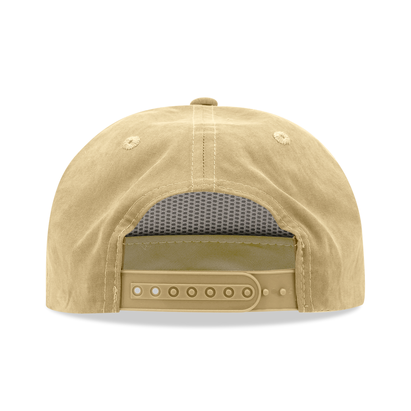 Decky 6032 Classic Rope Hat 5 Panel Flat Bill Cap Snapback - Blank