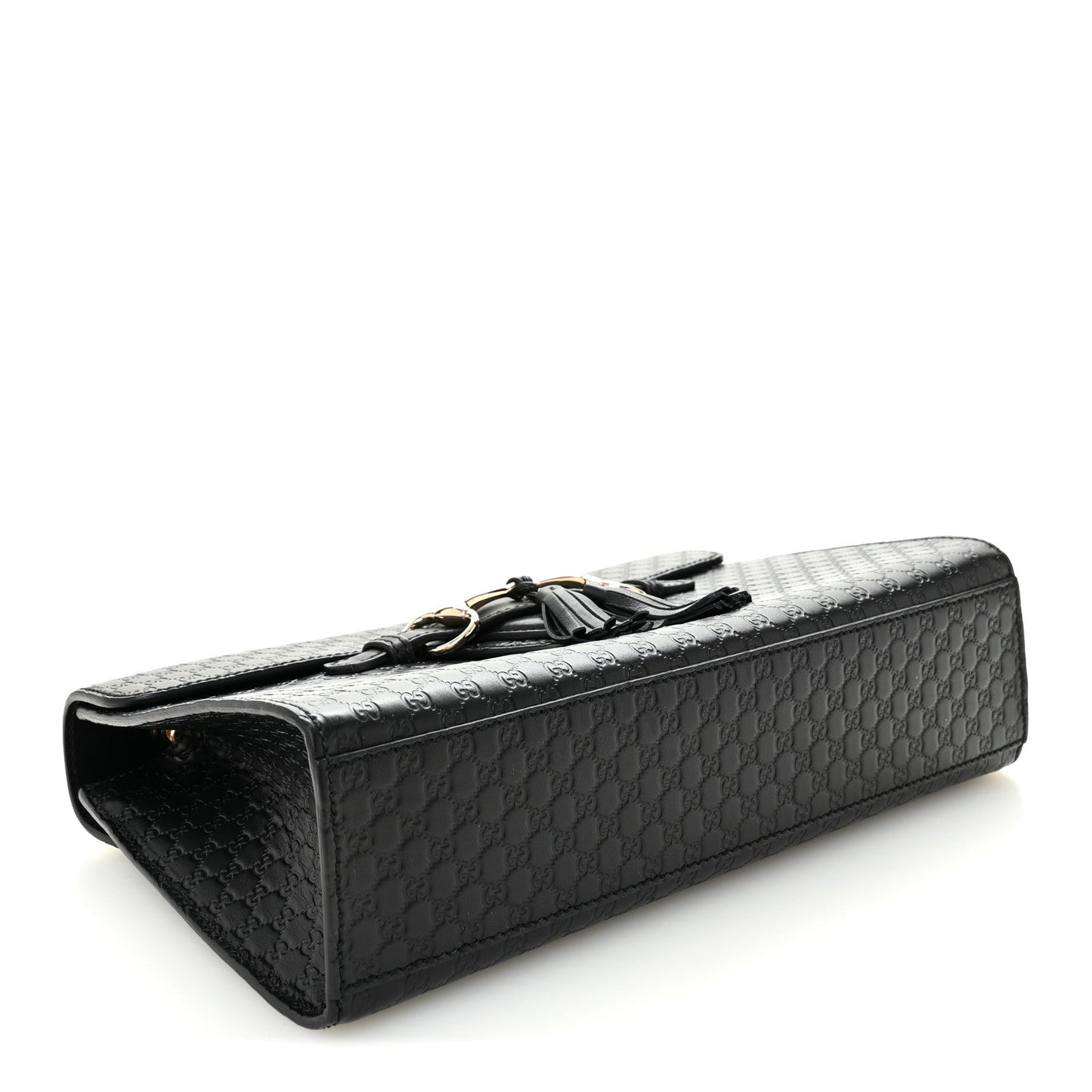 Microguccissima Medium Emily Chain Shoulder Bag Black