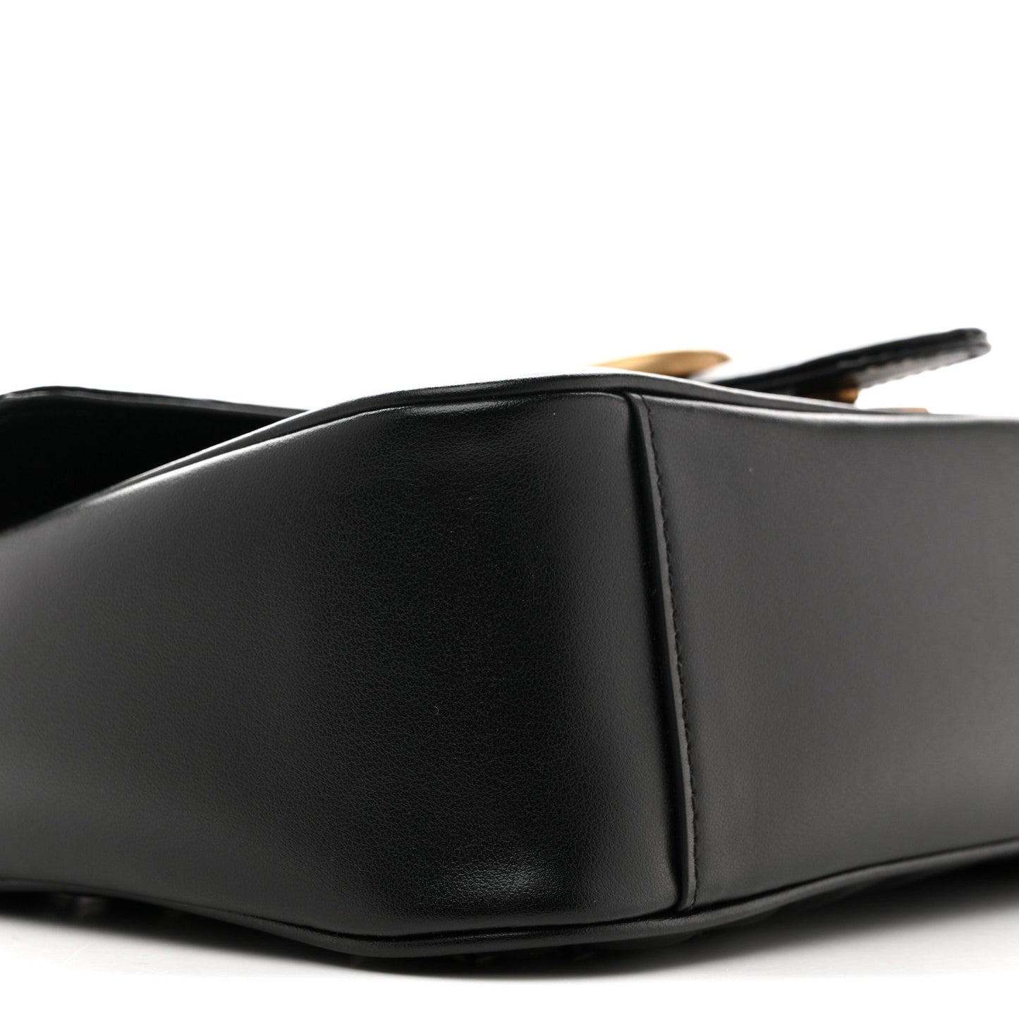 Calfskin Matelasse Small GG Marmont Shoulder Bag Black