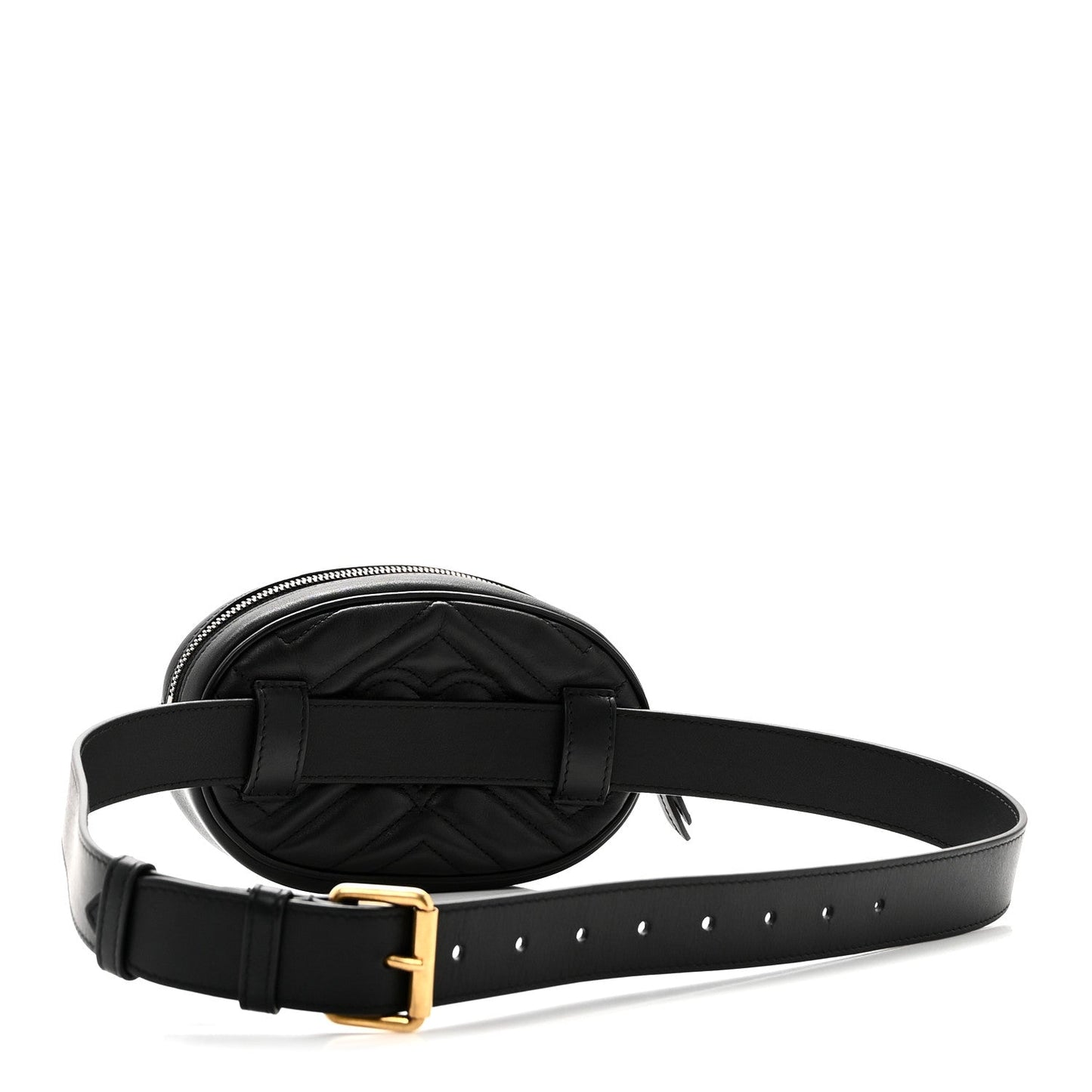 Calfskin Matelasse GG Marmont Belt Bag 85 34 Black