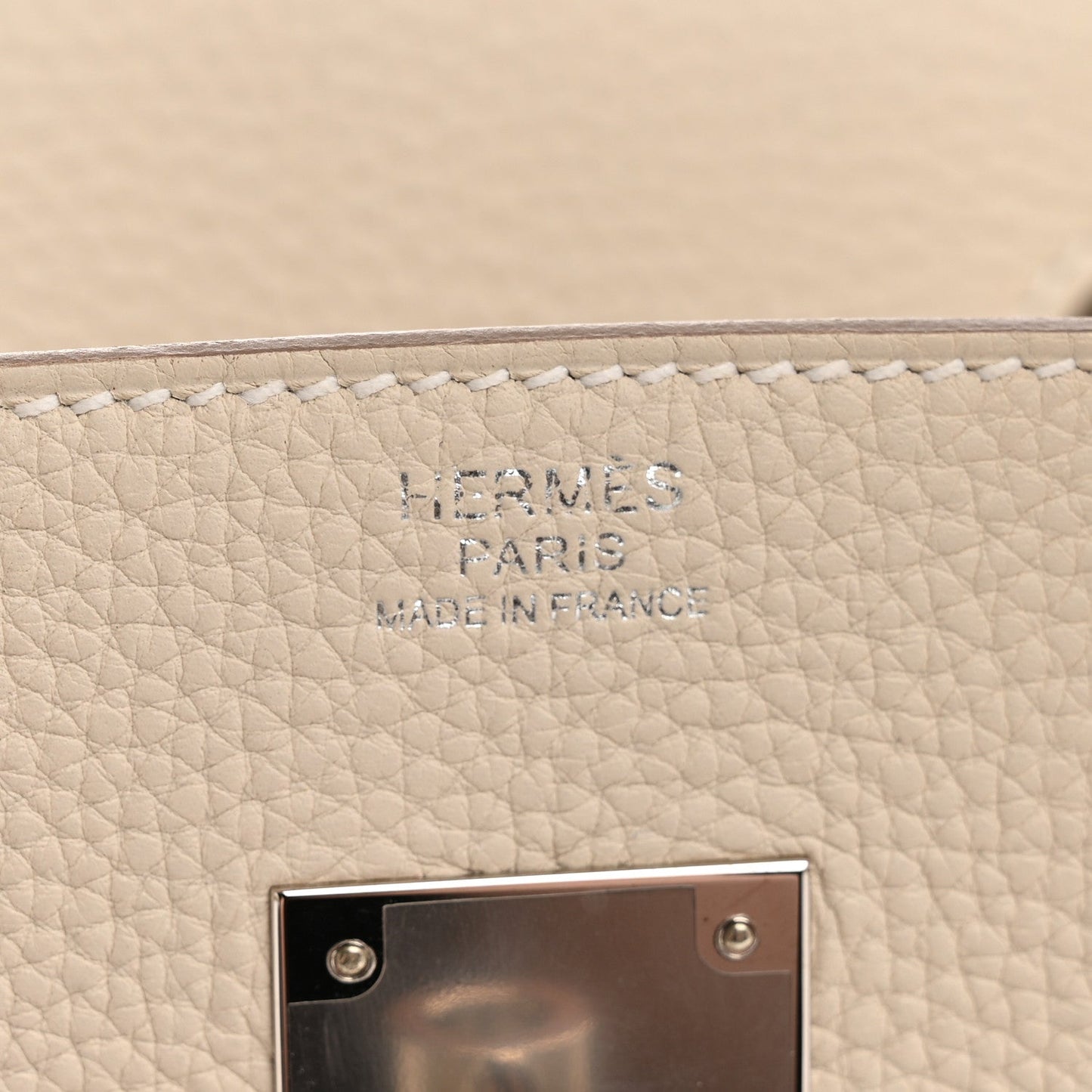 Taurillon Clemence Birkin 30 Craie