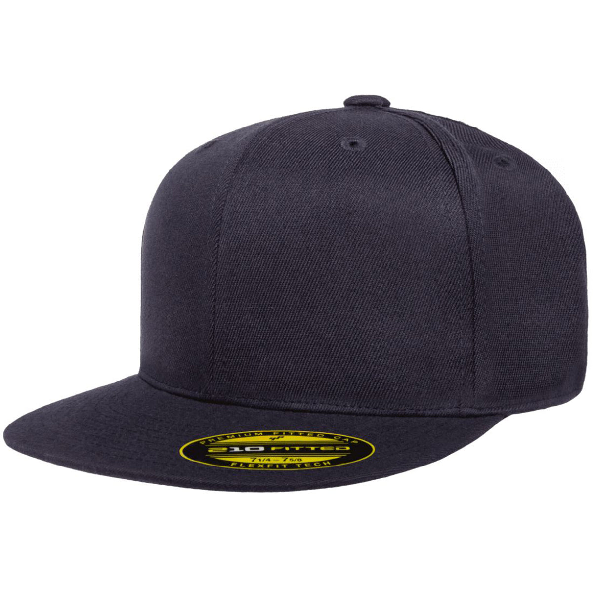 FlexFit 6210 - Flexfit 210? Premium Fitted Cap Flat Bill Hat, 6210FF - Blank