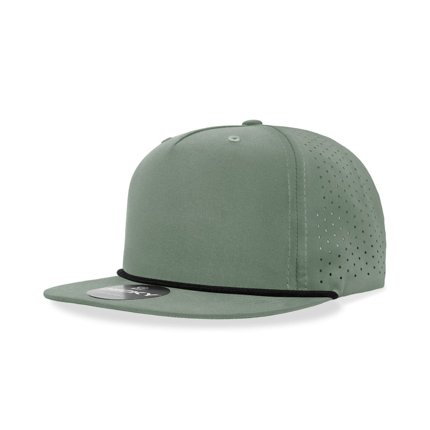 Decky 6226 5 Panel High Profile Relaxed Perforated Performance Rope Hat - Blank