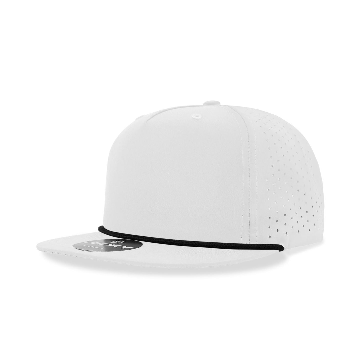Decky 6226 5 Panel High Profile Relaxed Perforated Performance Rope Hat - Blank