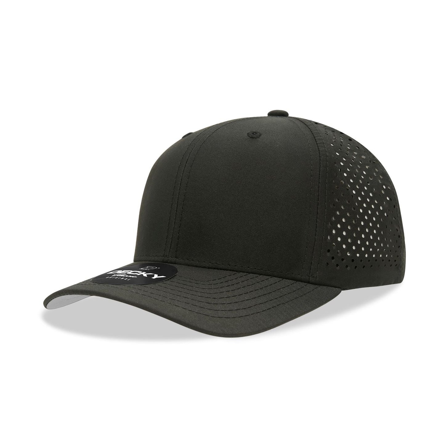 Decky 6227 6 Panel Mid Profile Structured Perforated Performance Cap - Blank