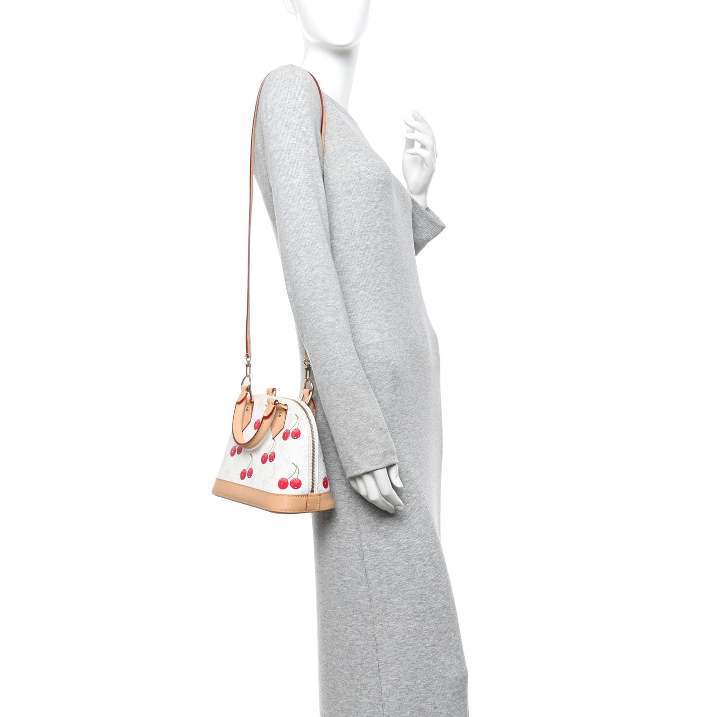 LV X TM Monogram Cerises Alma BB White