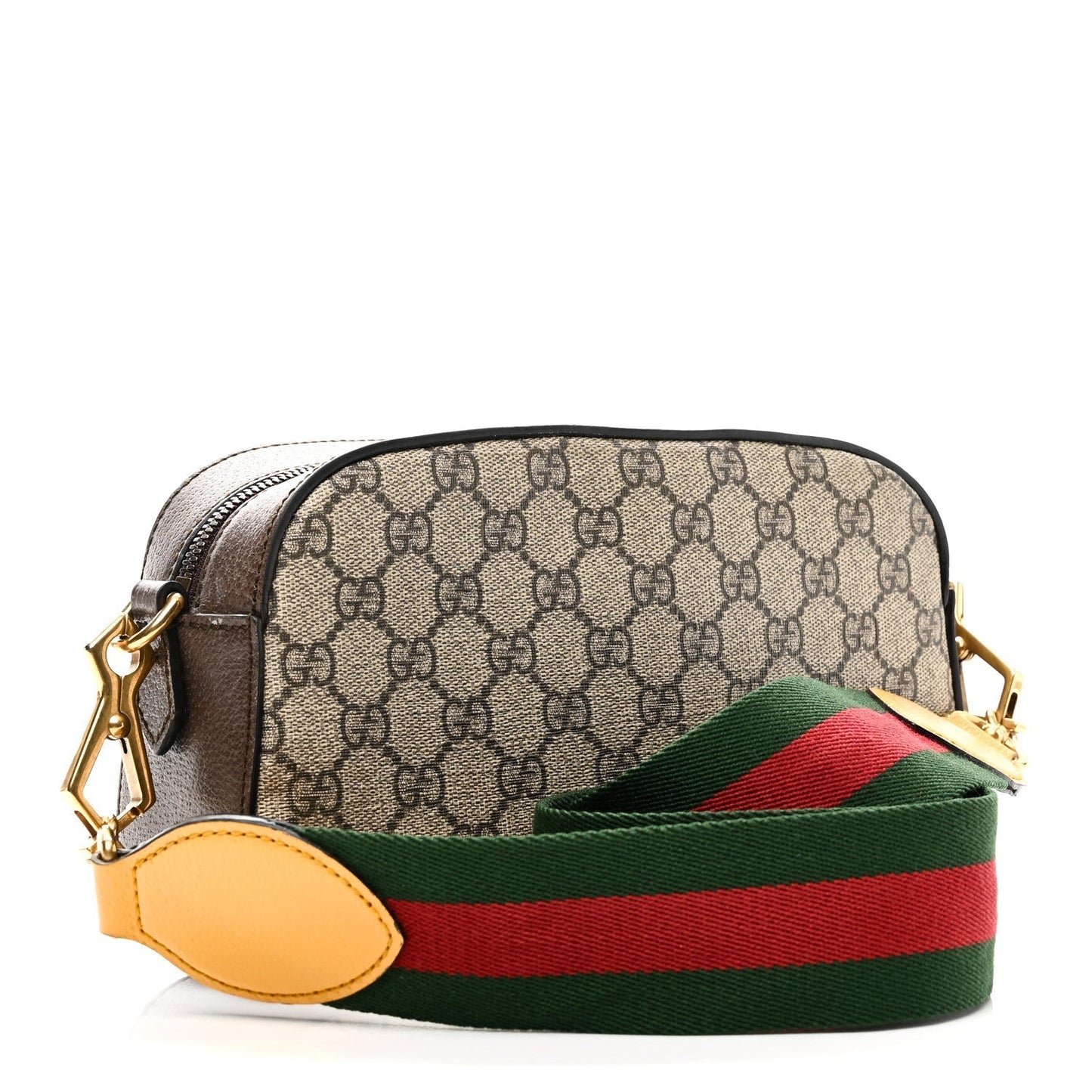 GG Supreme Monogram Web Neo Vintage Shoulder Bag Beige New Acero Crop
