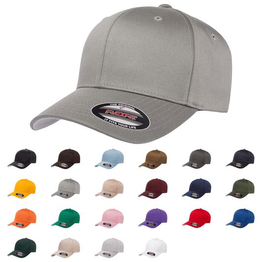 Flexfit 6277 Wooly Combed Cotton Blend Cap - Blank