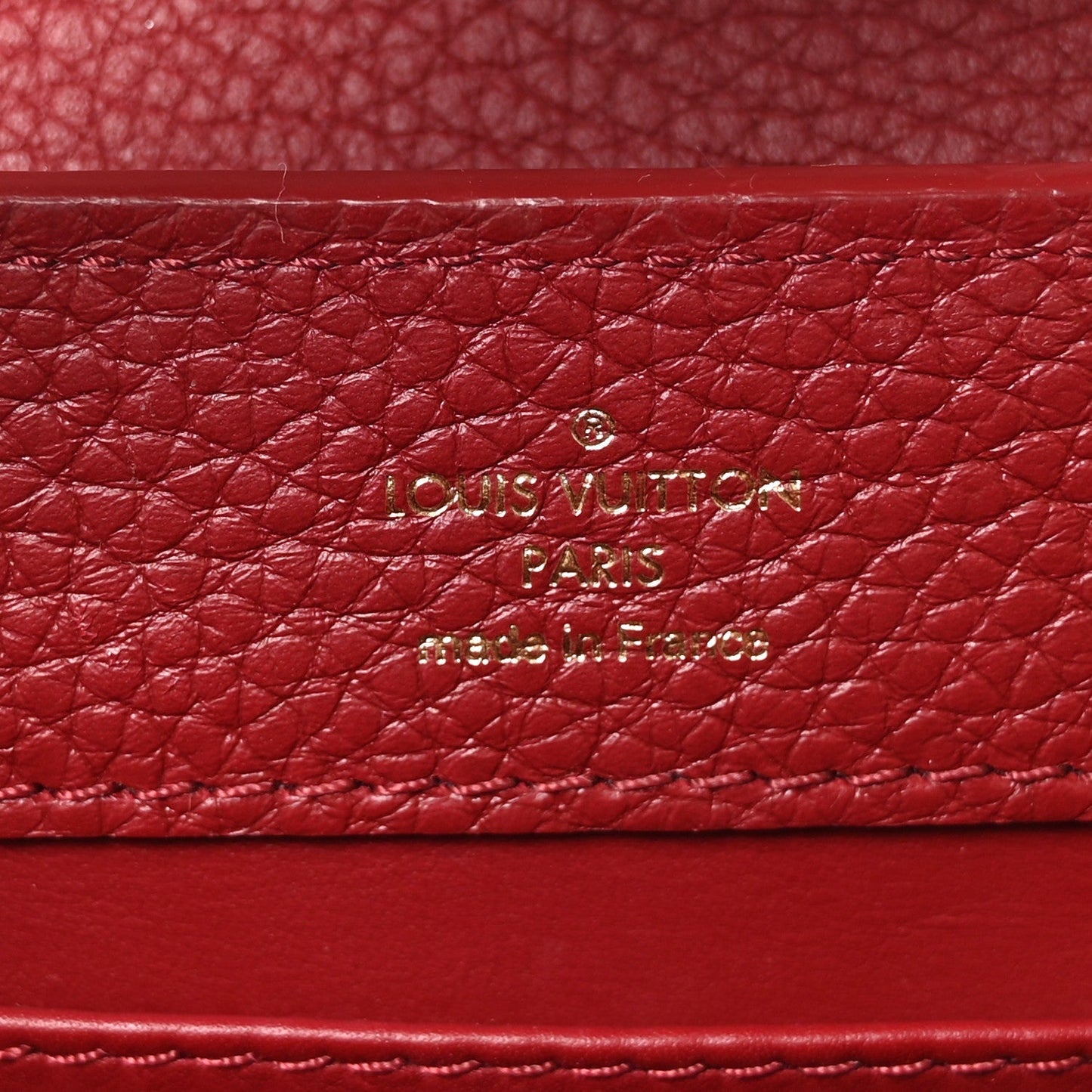 Taurillon Snakeskin Mini Capucines Burgundy