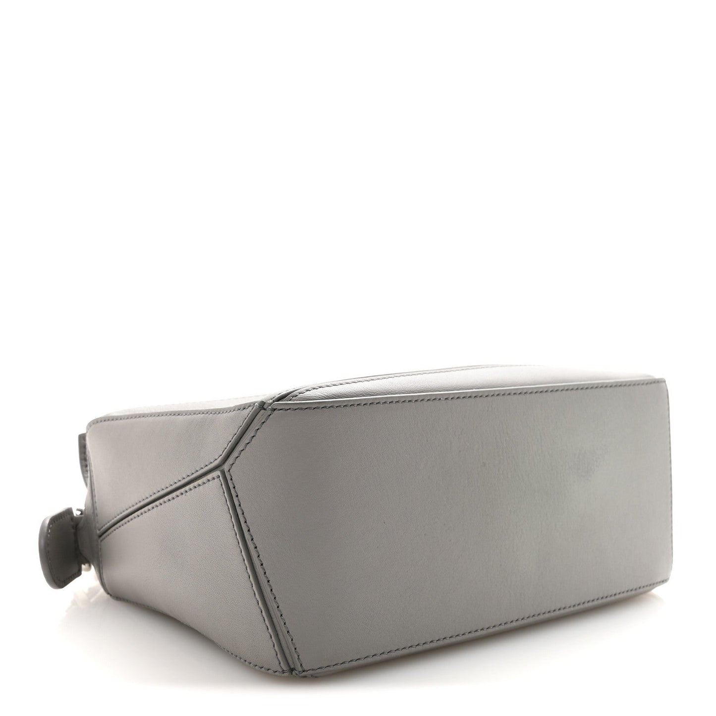 Calfskin Small Puzzle Bag Pearl Grey