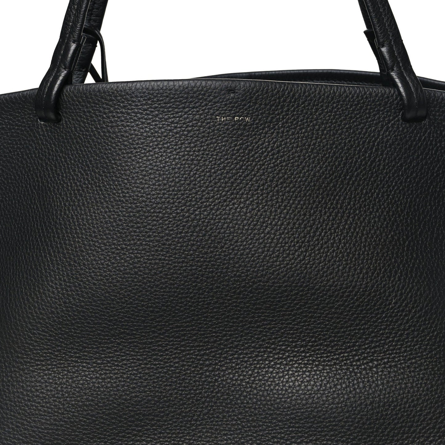 Grained Calfskin Park Tote Three Black