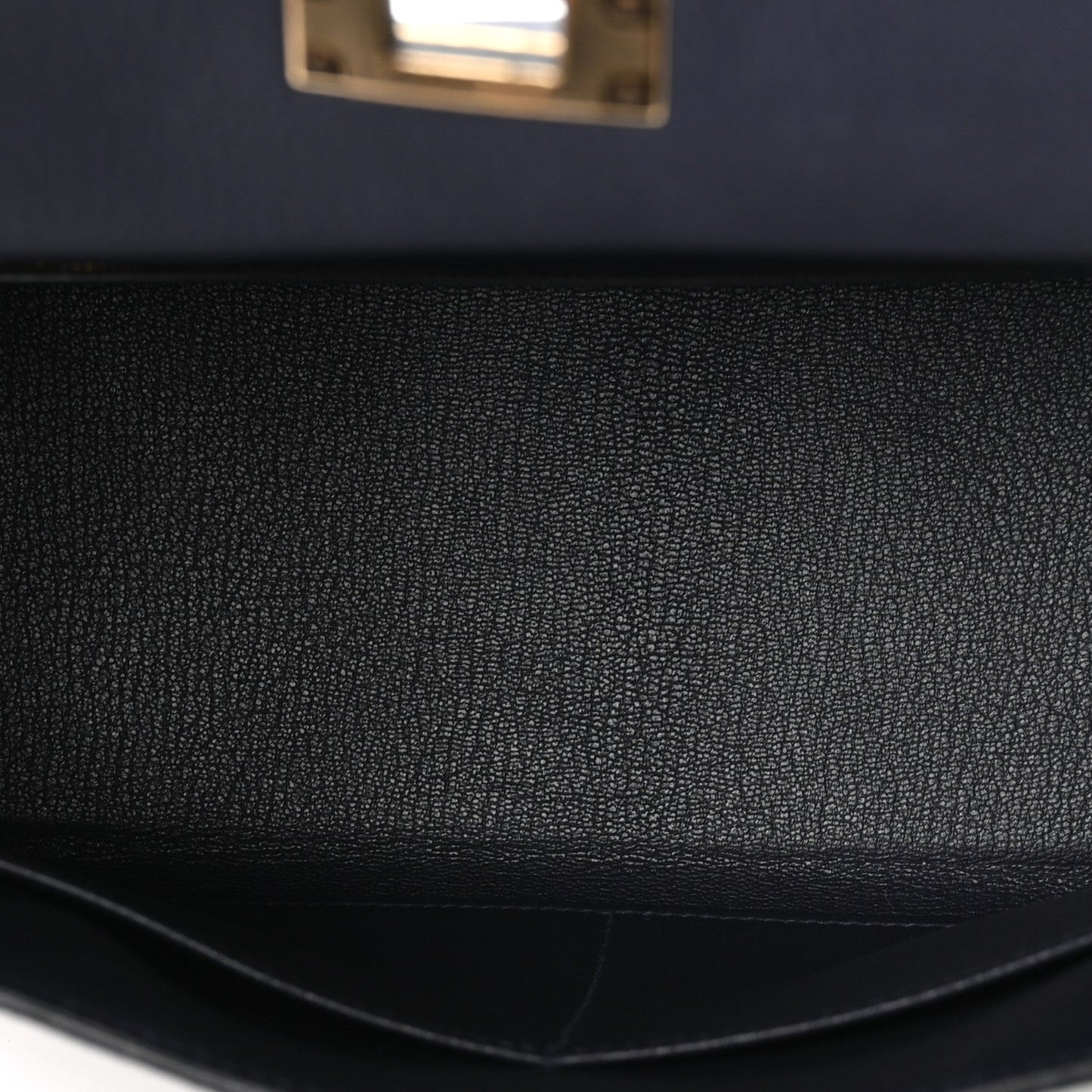 Togo Horseshoe Au Galop Kelly Retourne 28 Bleu Nuit Rouge H Fauve