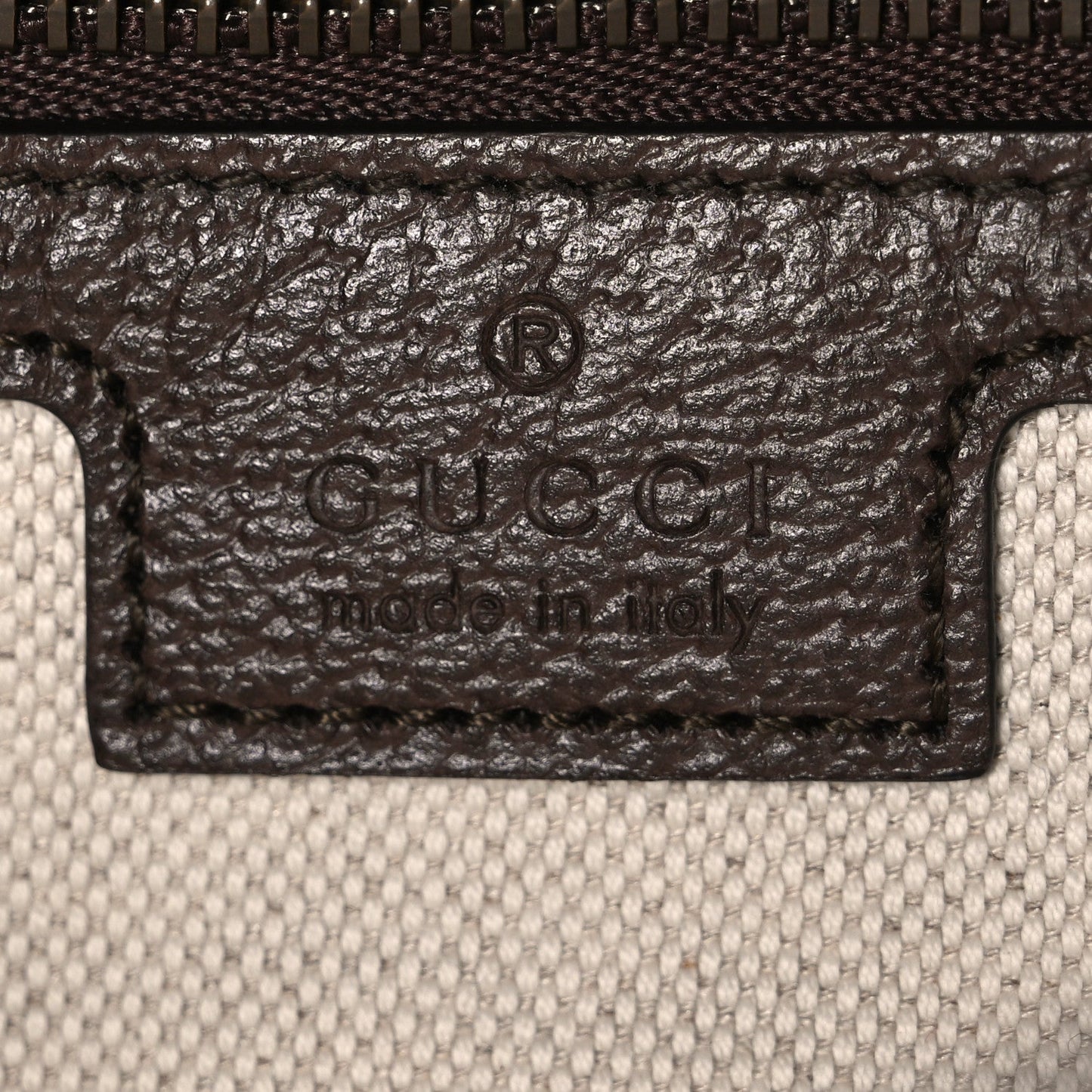 GG Supreme Monogram Textured Dollar Calfskin Web Ophidia Wristlet Shoulder Bag Beige Ebony New Acero