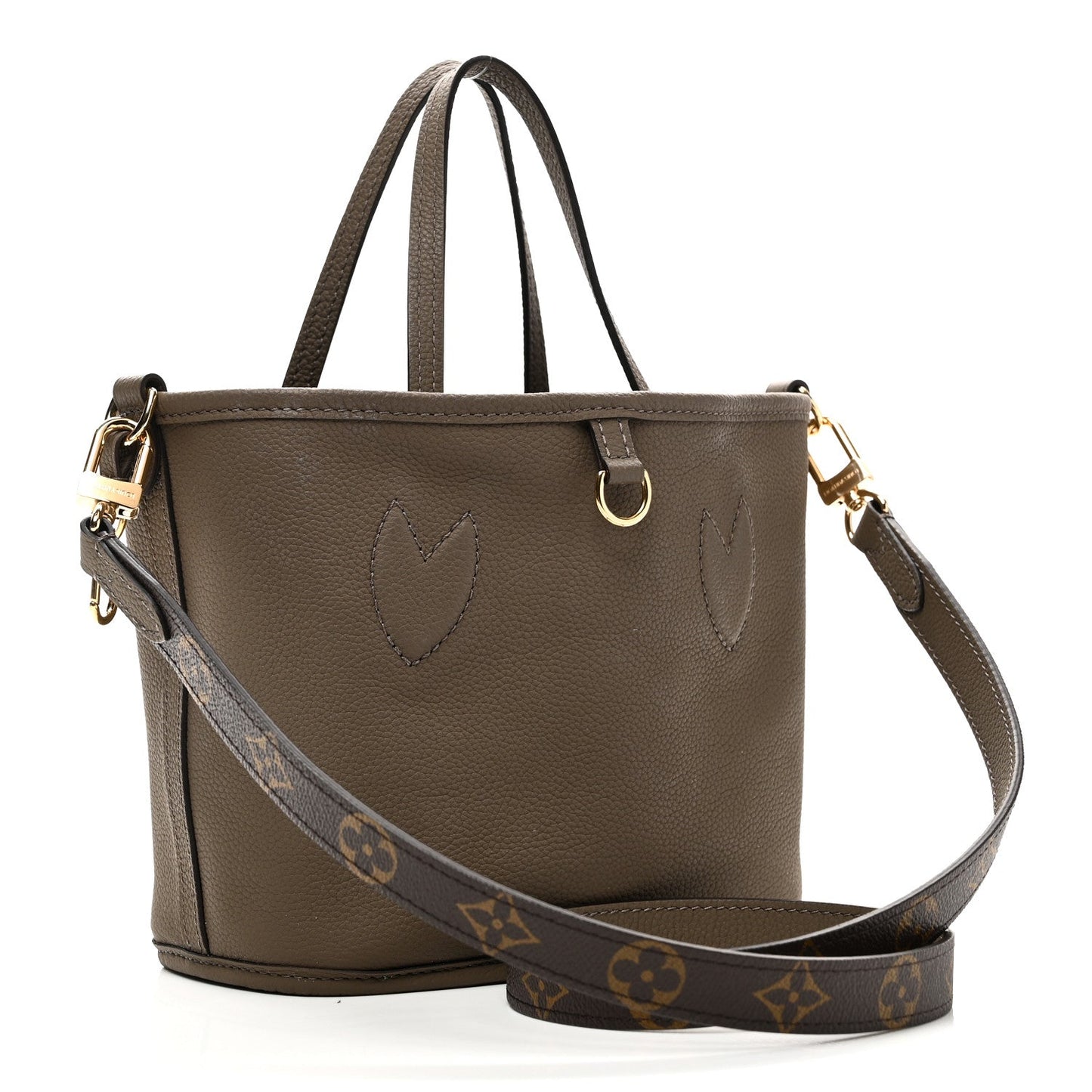 Monogram Neverfull Inside Out Bandouliere BB Dark Fango