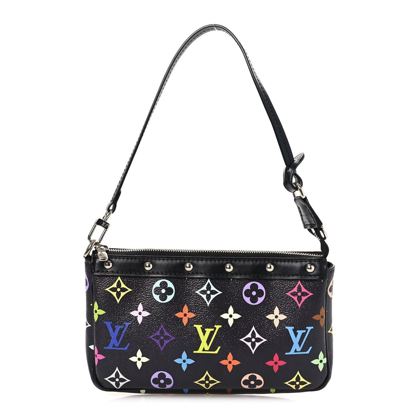 LV X TM Monogram Multicolor Pochette Accessories Black