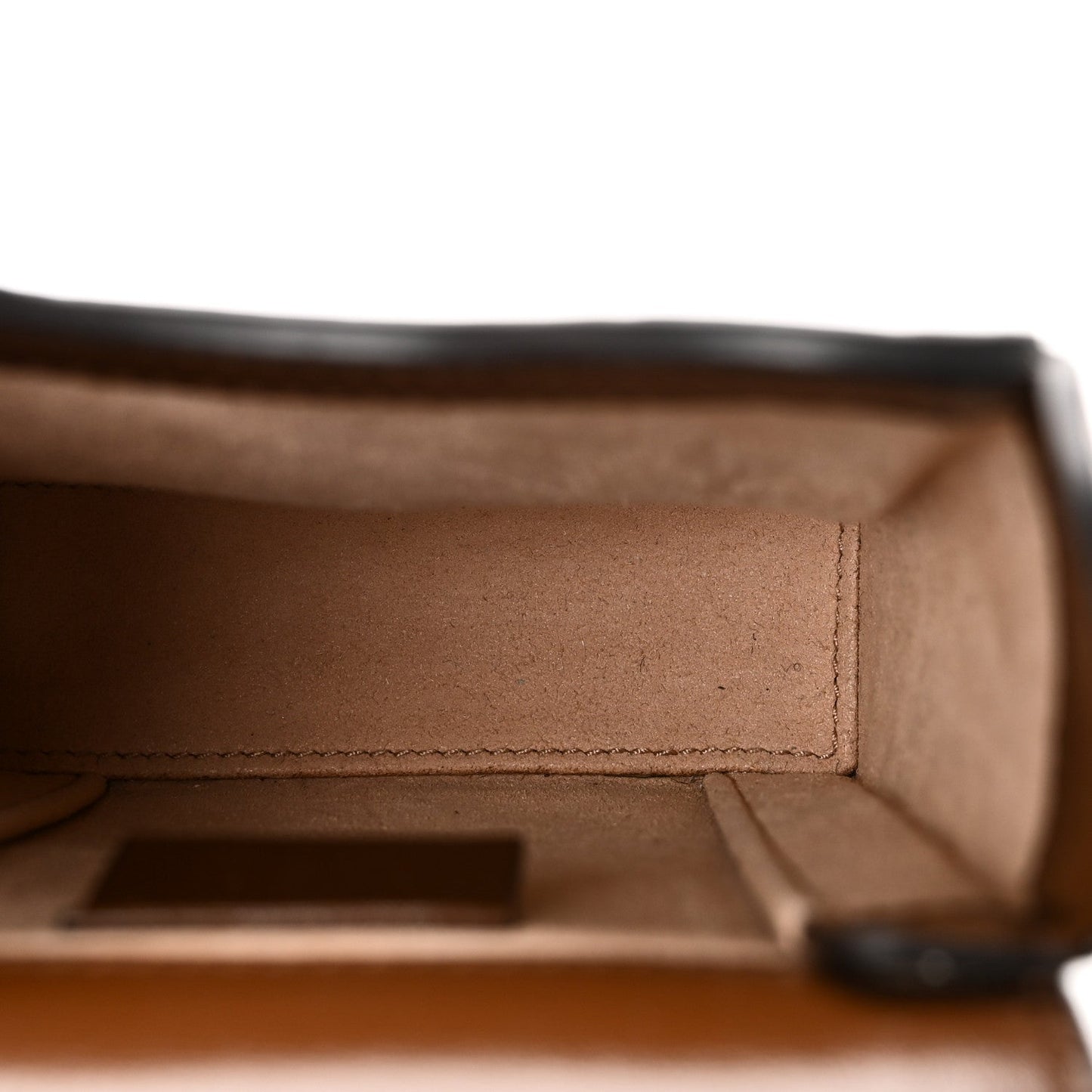 GG Supreme Monogram Mini Horsebit 1955 Crossbody Bag Beige Brown Sugar