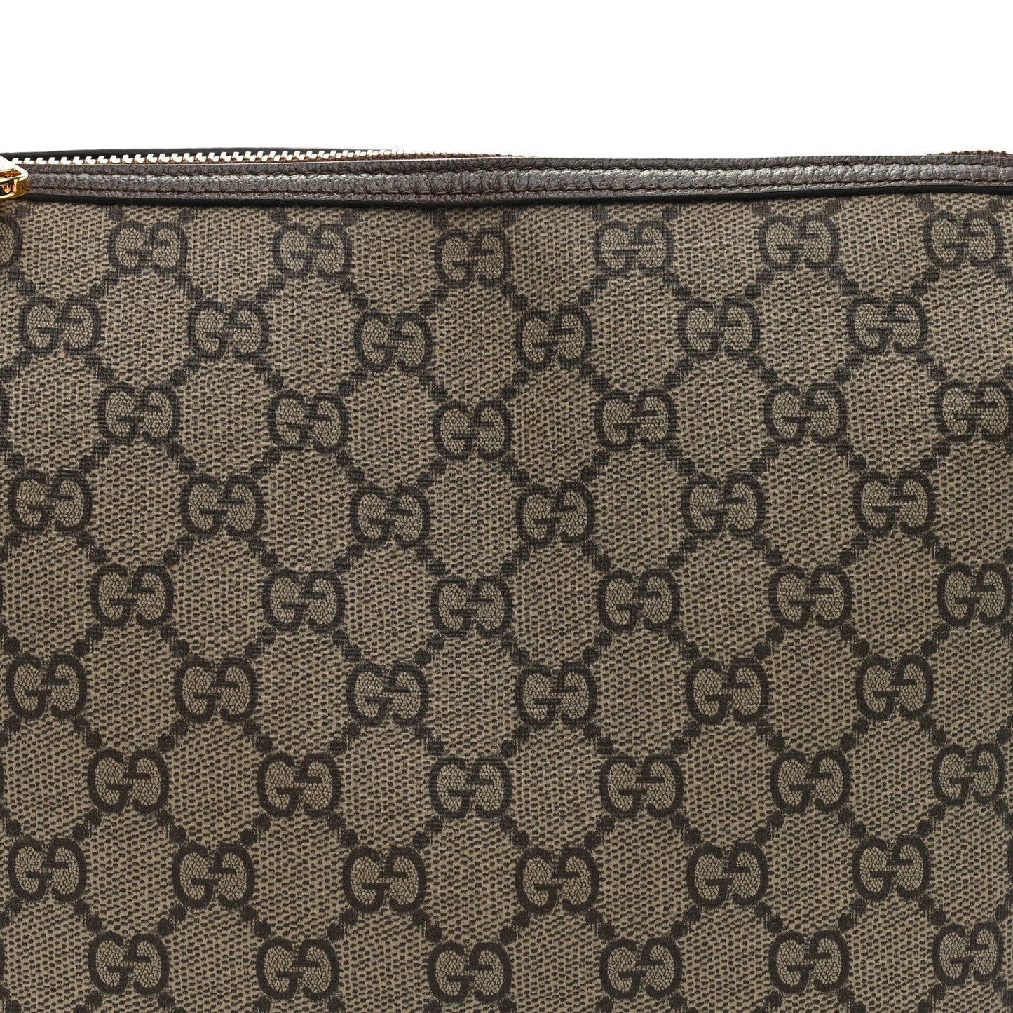 GG Supreme Monogram Textured Calfskin Web Super Mini Ophidia Shoulder Bag Beige Ebony New Acero