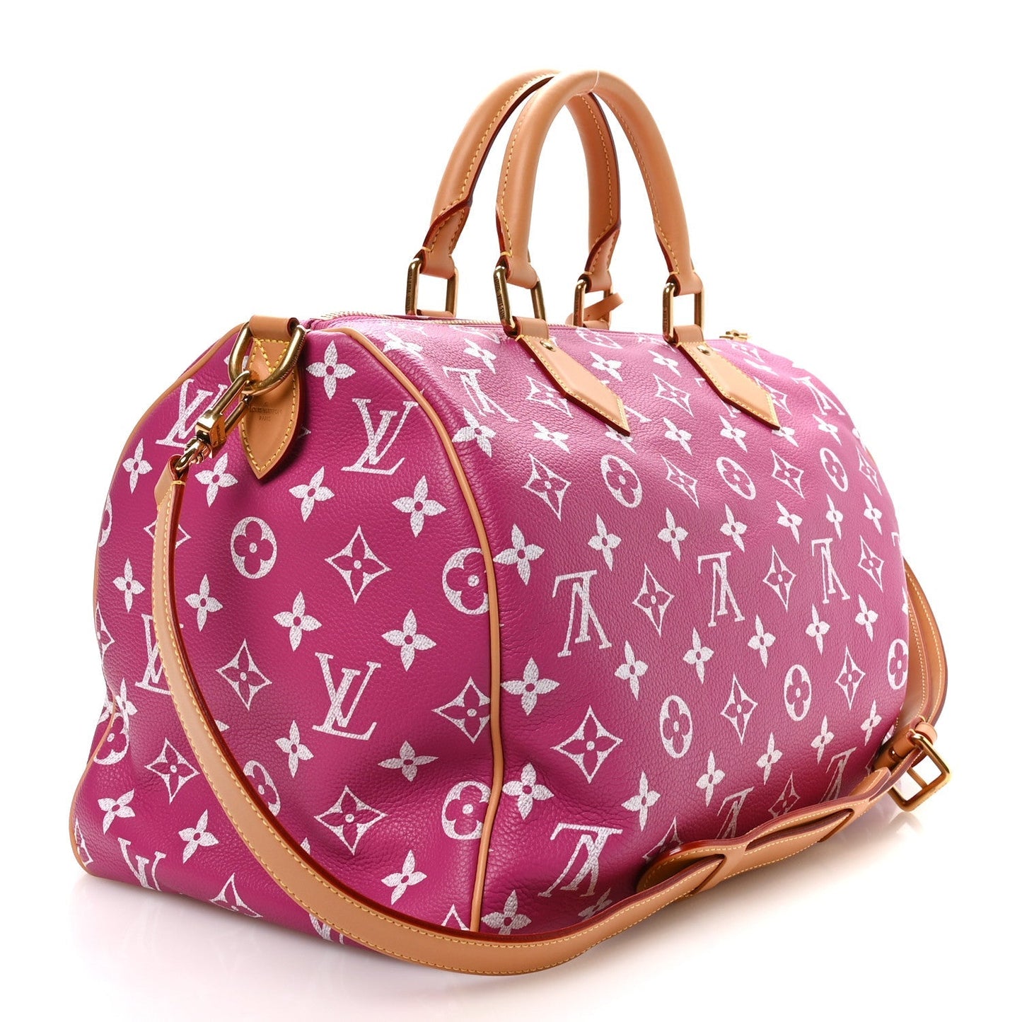 Calfskin Monogram Speedy P9 Bandouliere 40 Agate