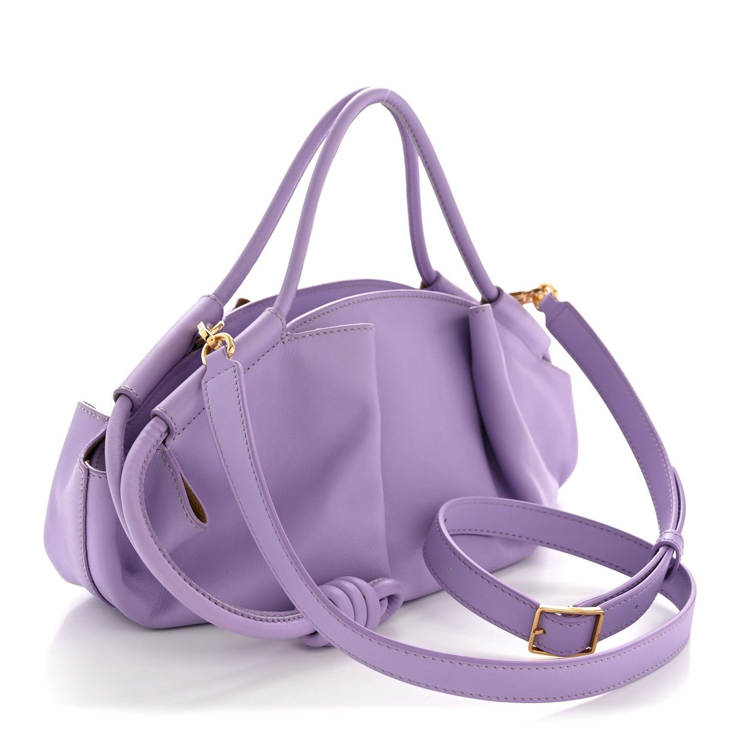 Shiny Nappa Calfskin Paseo Bag Light Mauve