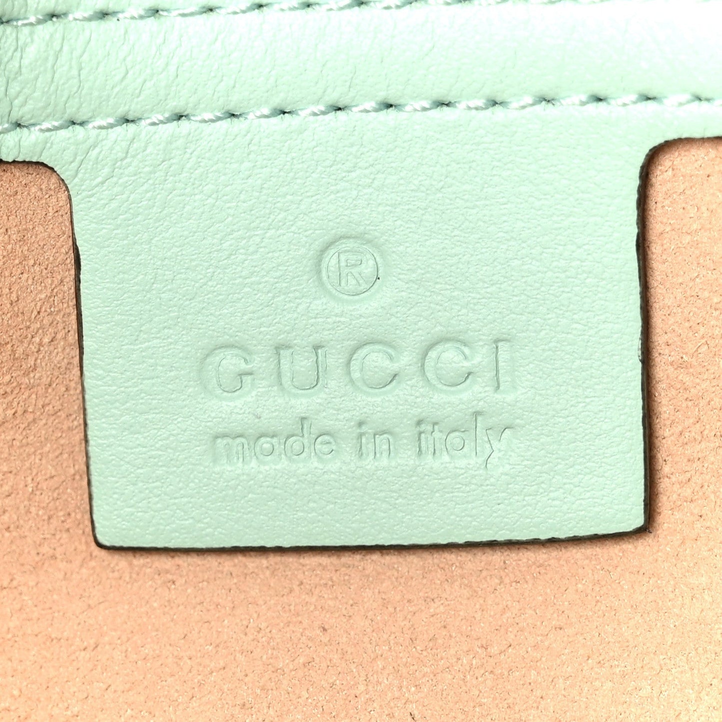 Calfskin Matelasse Small GG Marmont Shoulder Bag Water Green