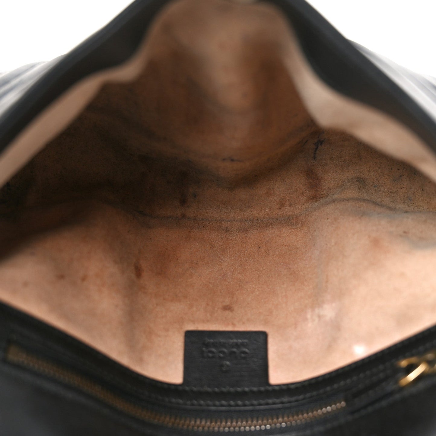 Calfskin Matelasse Small GG Marmont Shoulder Bag Black