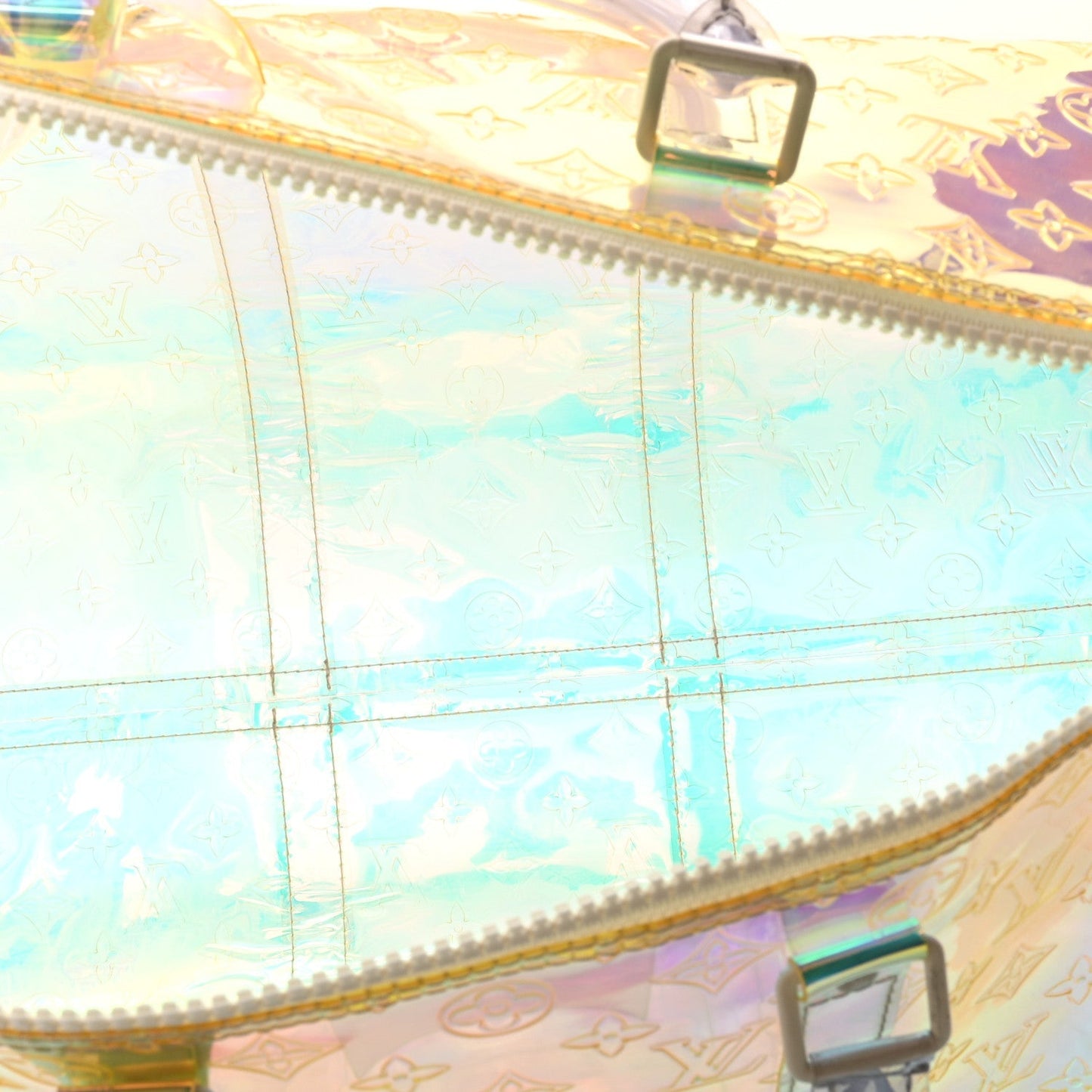 PVC Monogram Keepall Bandouliere 50 Iridescent Prism