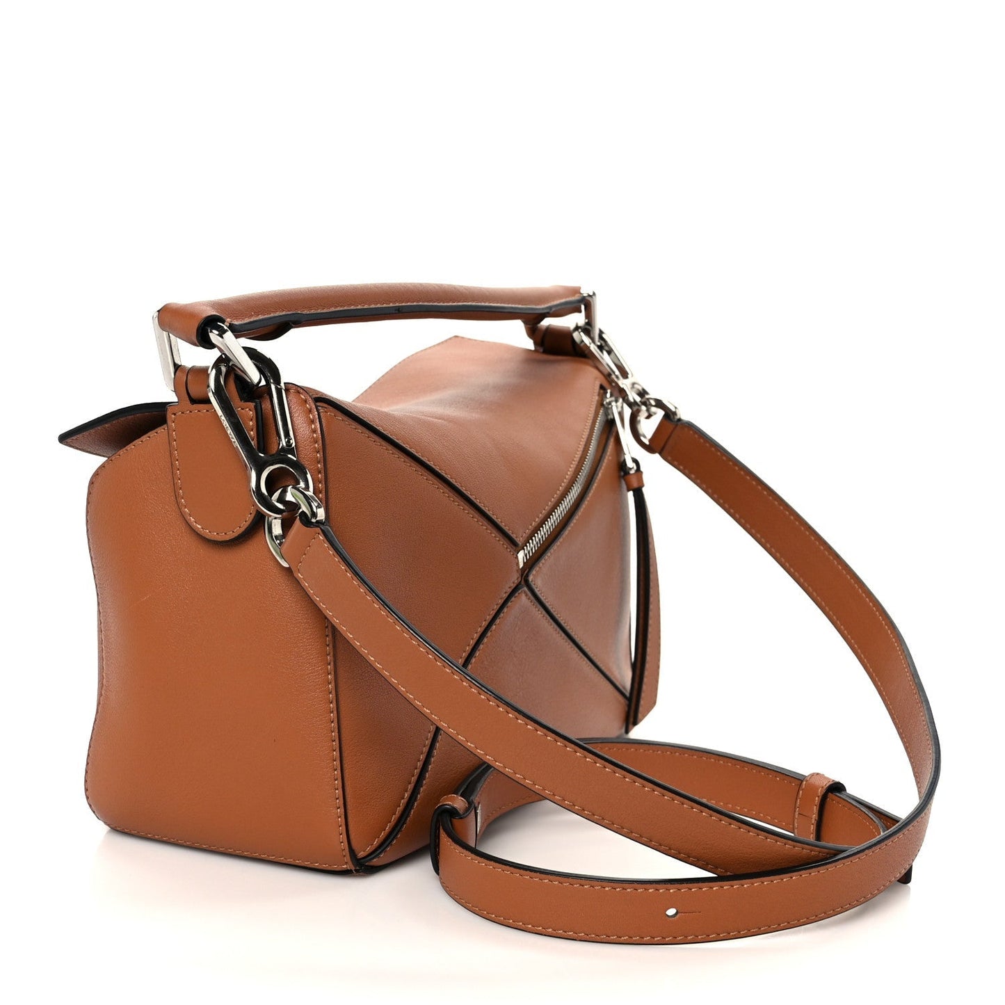 Calfskin Small Puzzle Bag Tan
