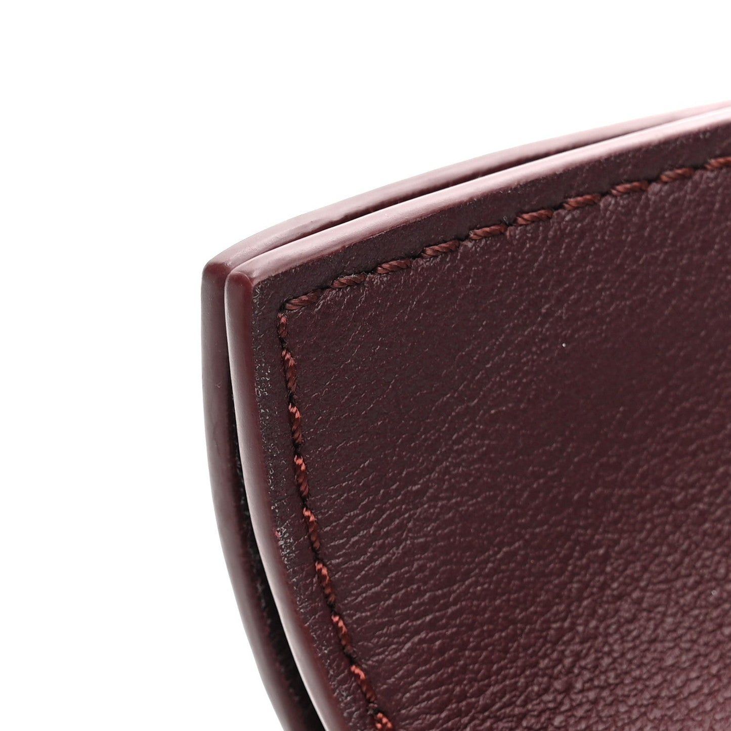 Calfskin Mini Flamenco Knot Clutch Dark Burgundy