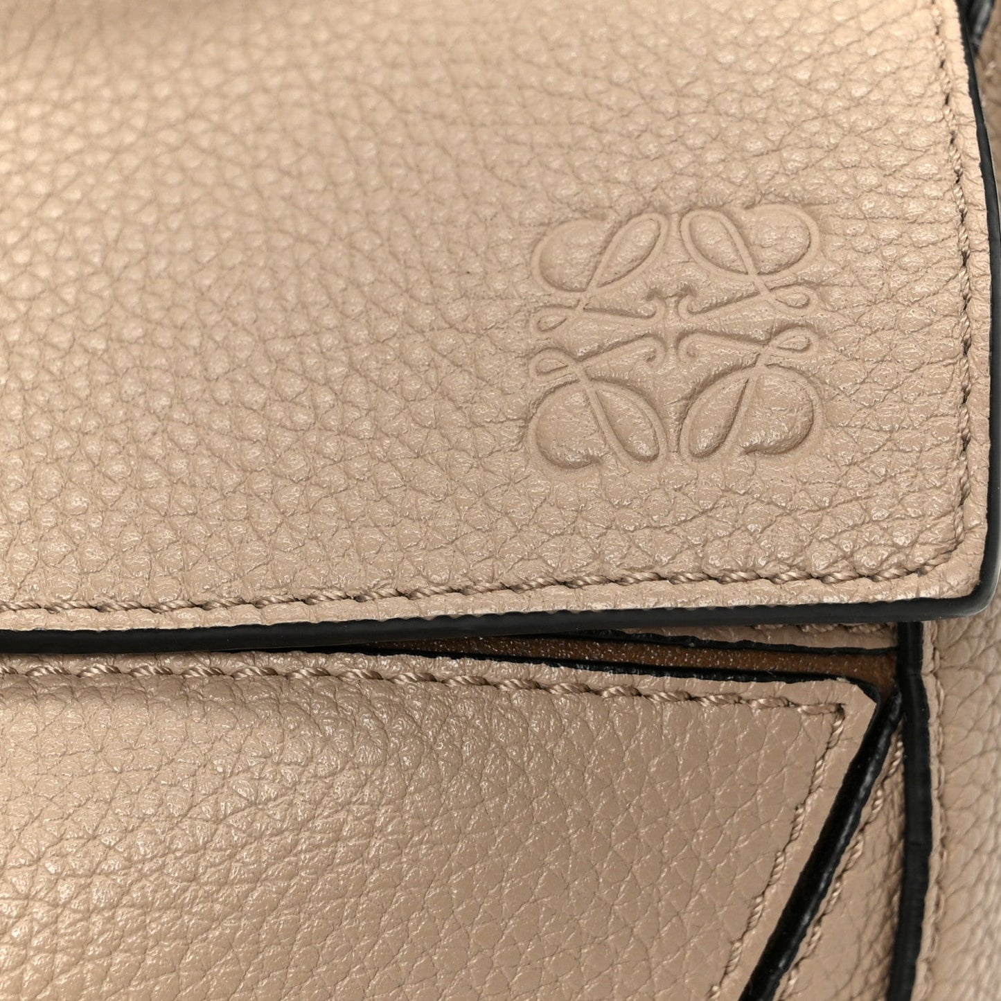 Calfskin Small Puzzle Bag Sand Mink