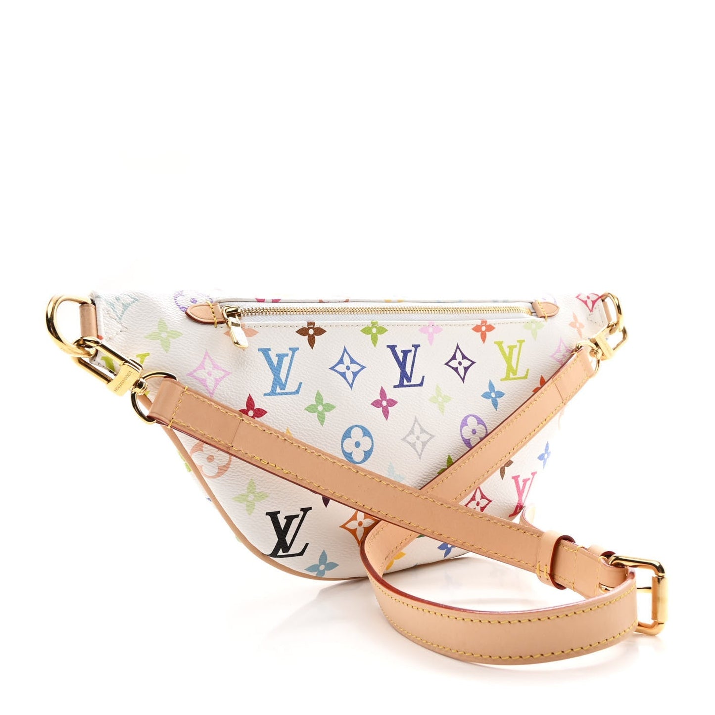 LV X TM Monogram Multicolor High Rise Bumbag White