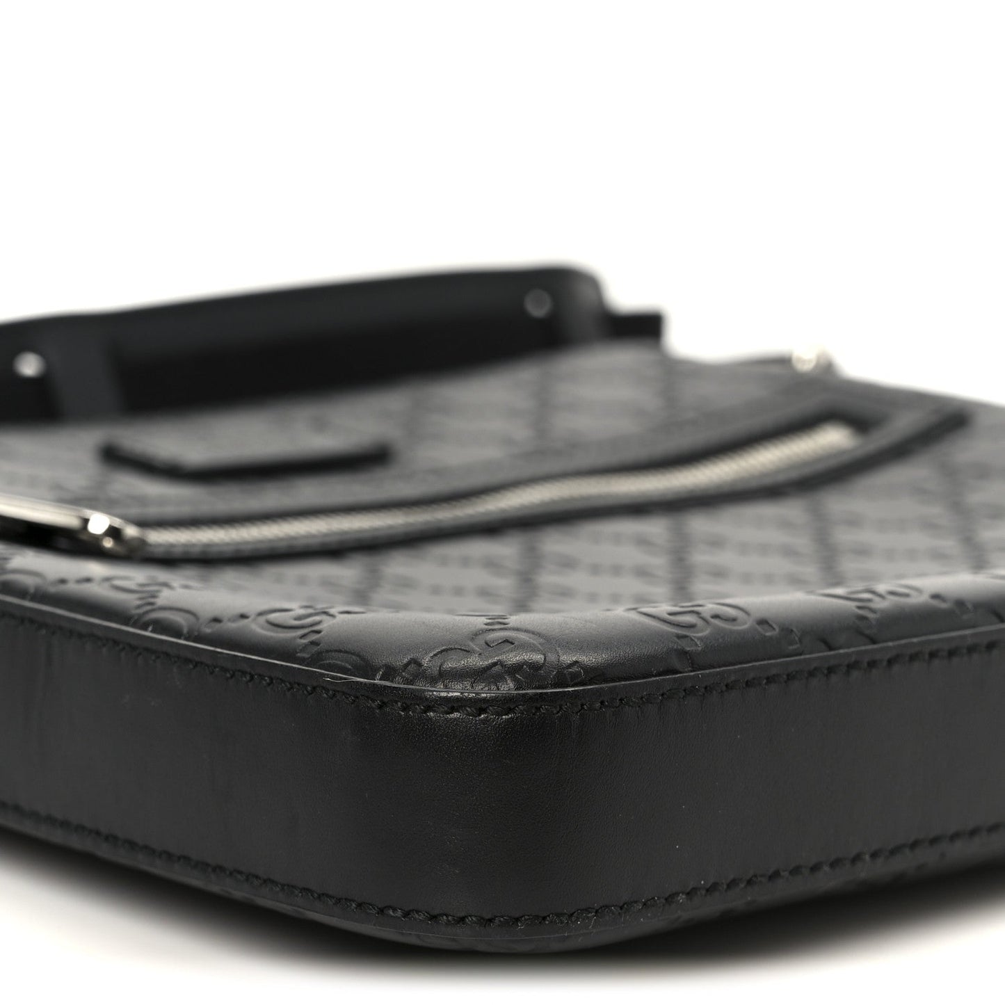 Guccissima Signature Small Messenger Bag Black
