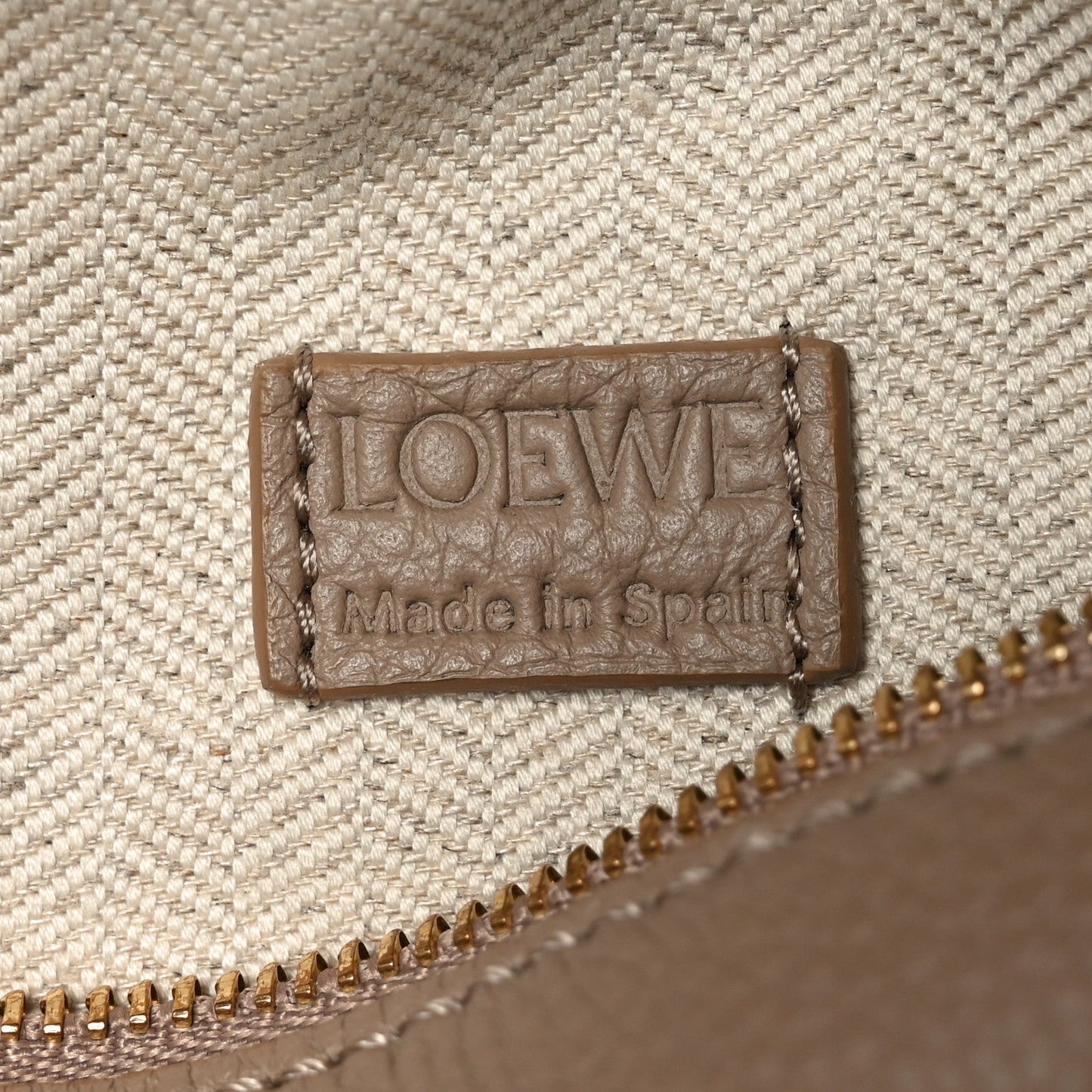 Soft Grained Calfskin Mini Puzzle Edge Bag Sand