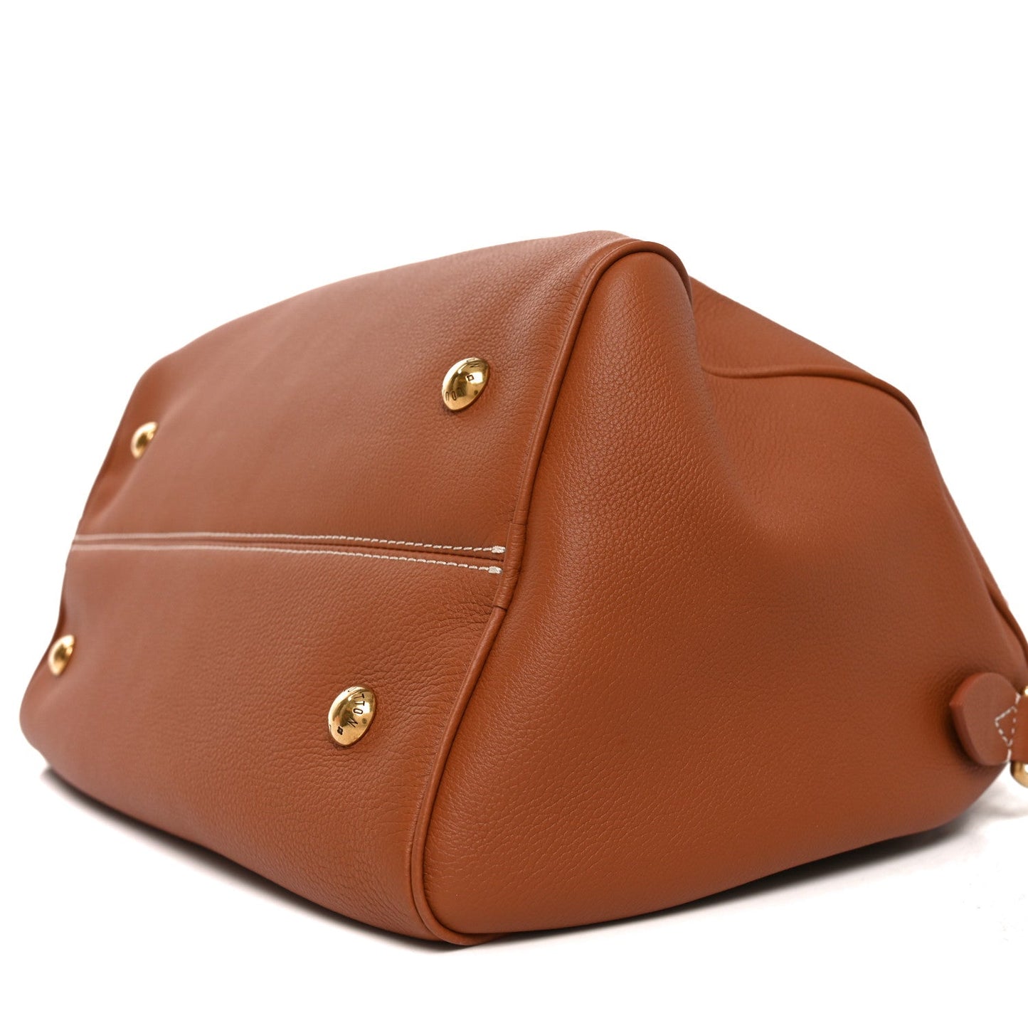 Grained Calfskin Low Key Speedy 30 Cognac