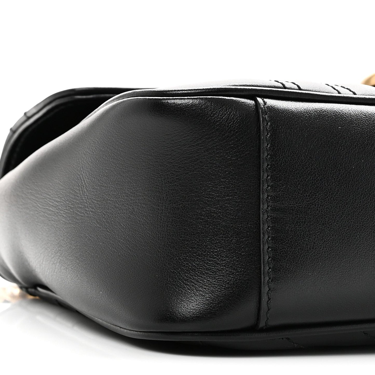 Calfskin Matelasse Small GG Marmont Shoulder Bag Black