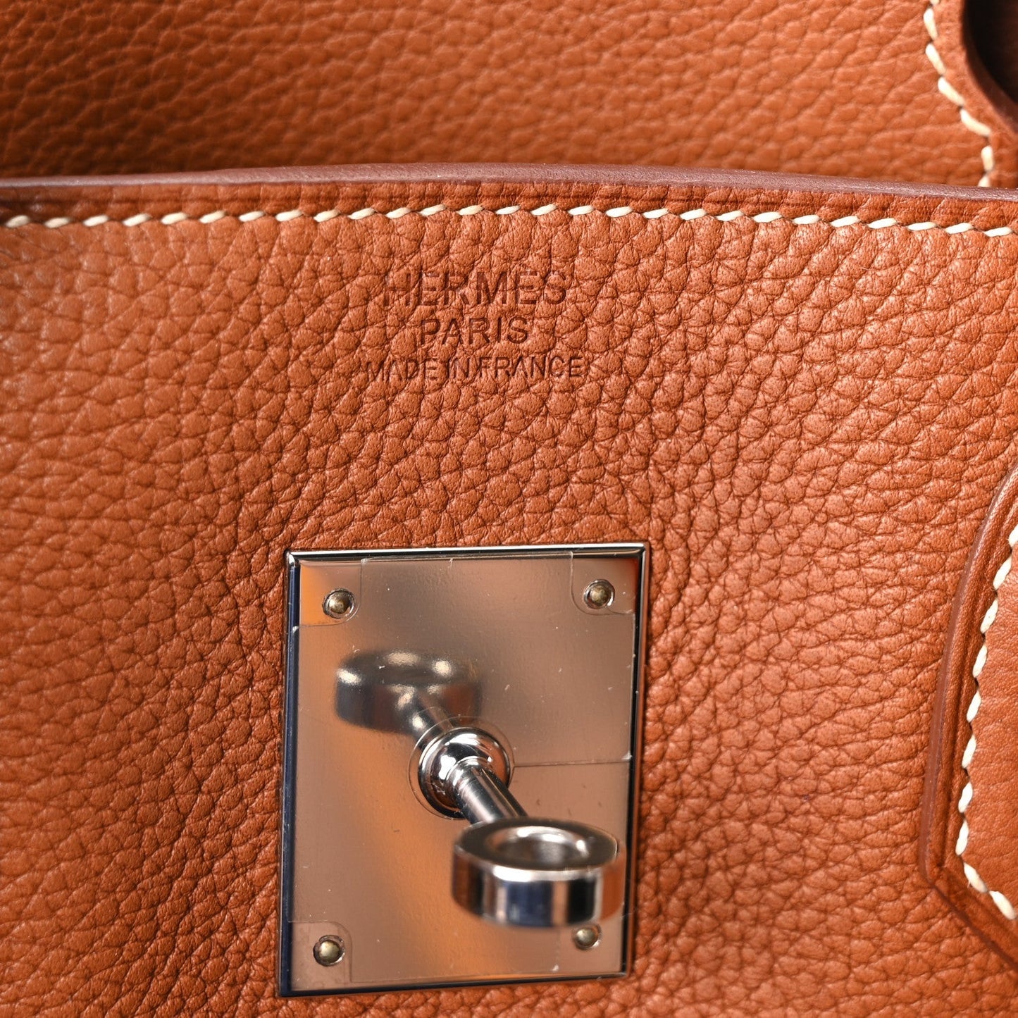 Natural Barenia Faubourg Birkin 30 Fauve