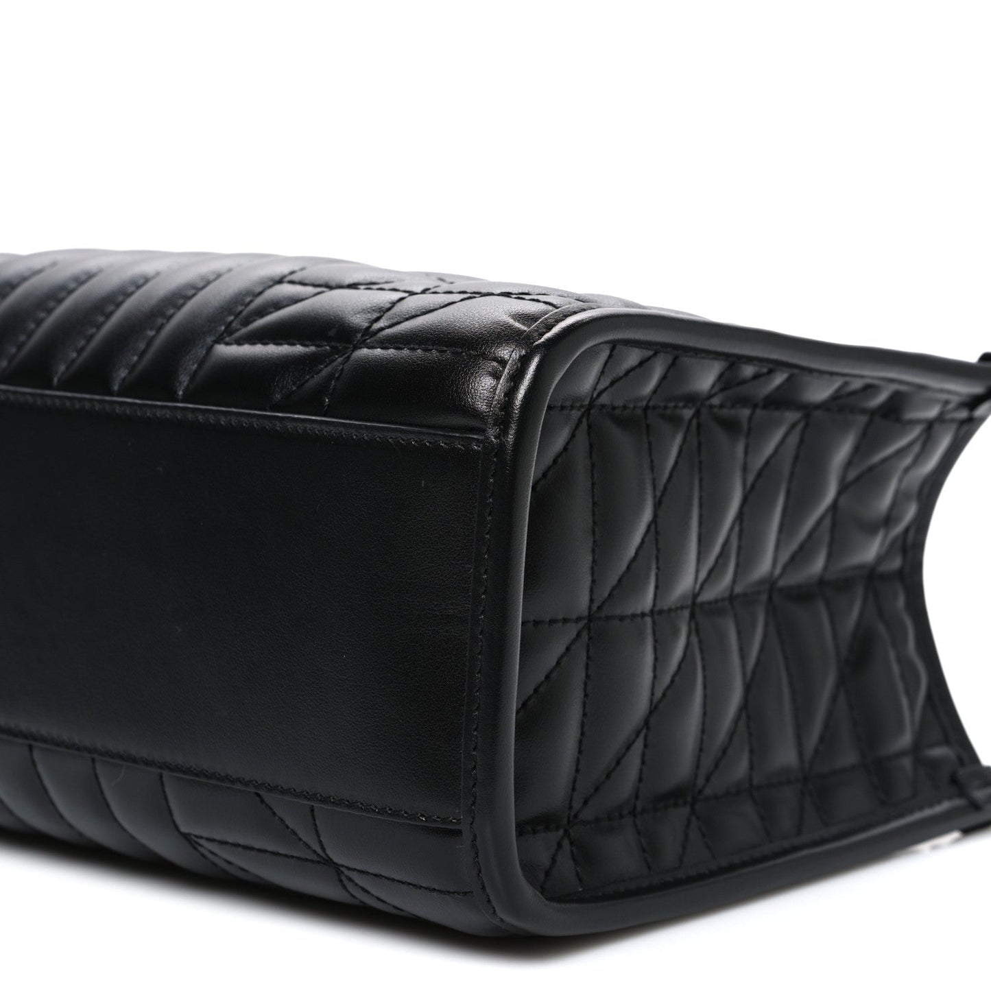 Calfskin Matelasse Aria Small GG Marmont Shoulder Tote Black