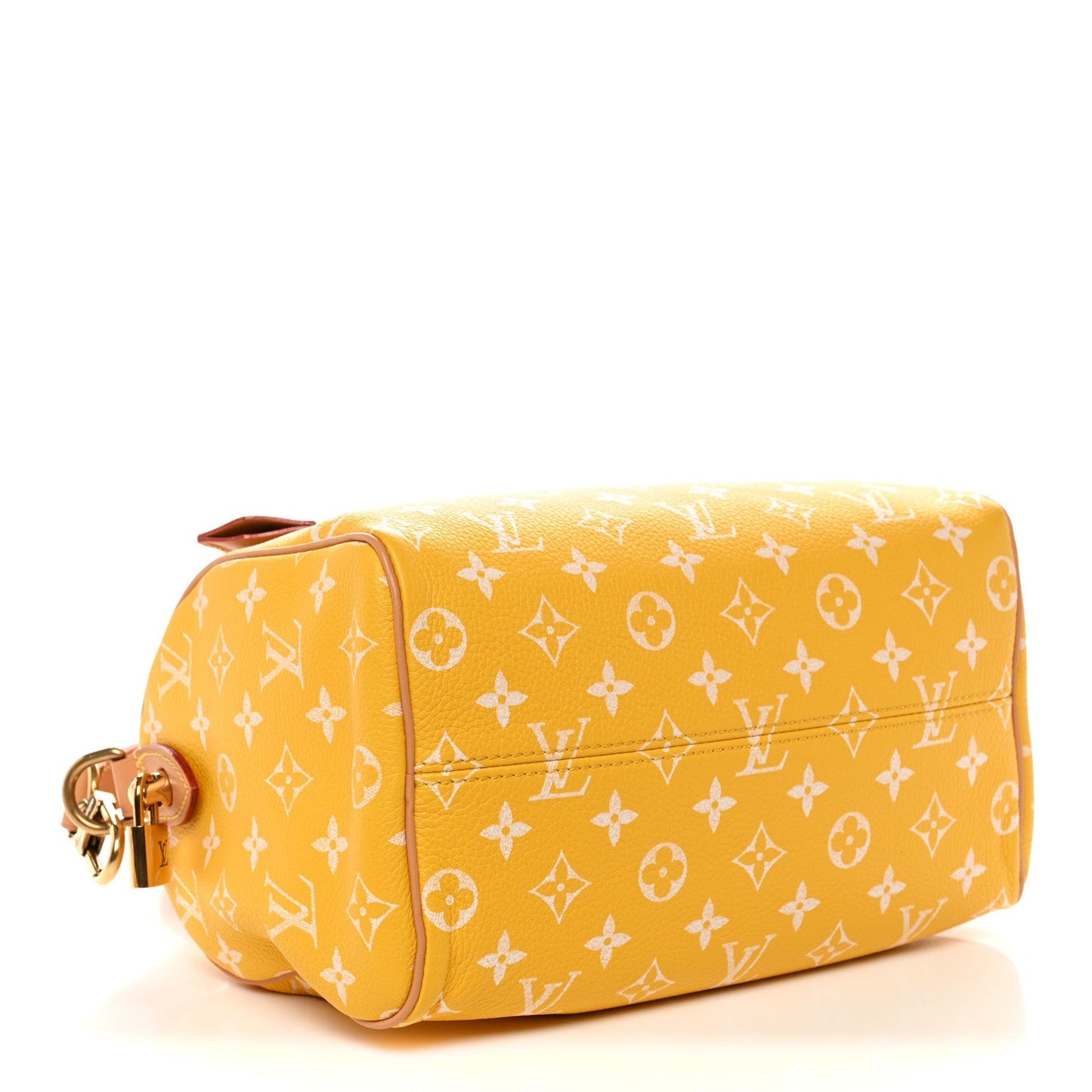 Calfskin Monogram Speedy P9 Bandouliere 25 Jaune Mat