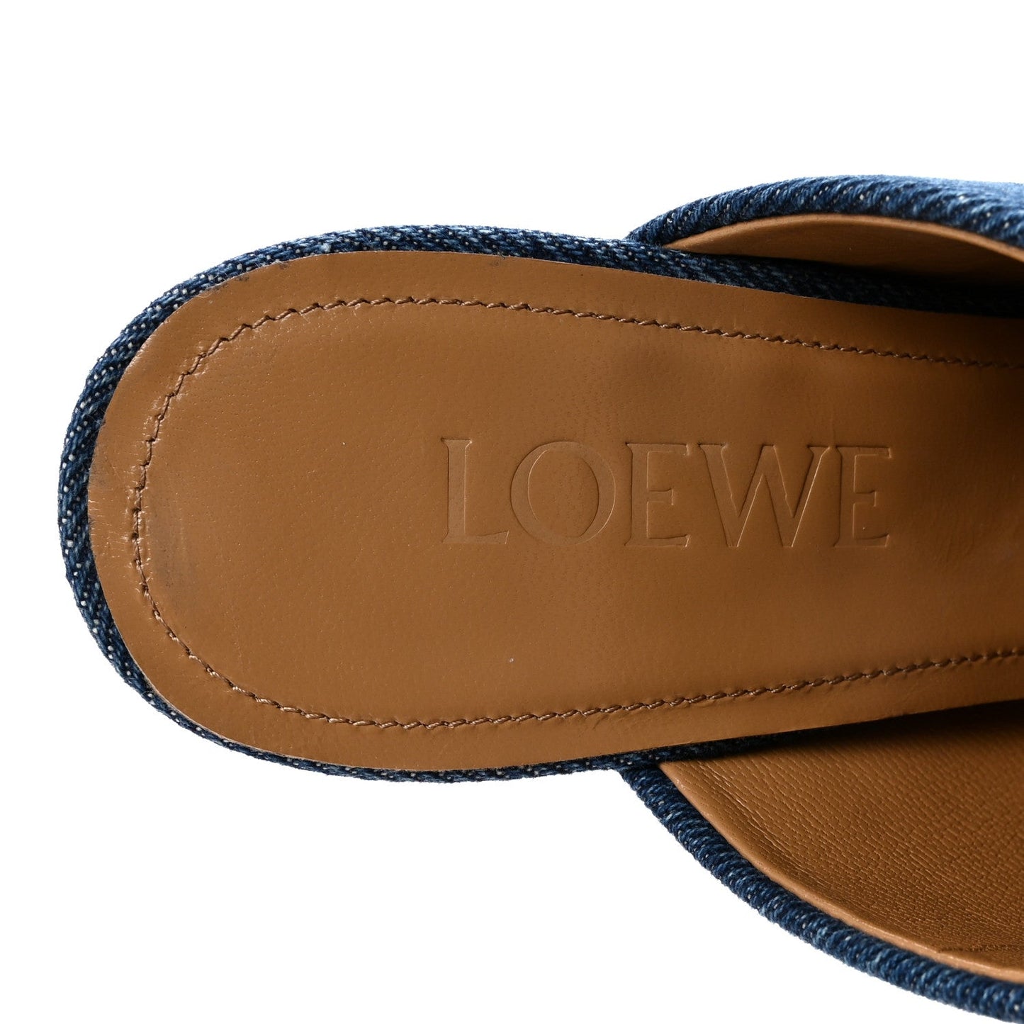 Ripped Denim 90 Mules Washed Denim