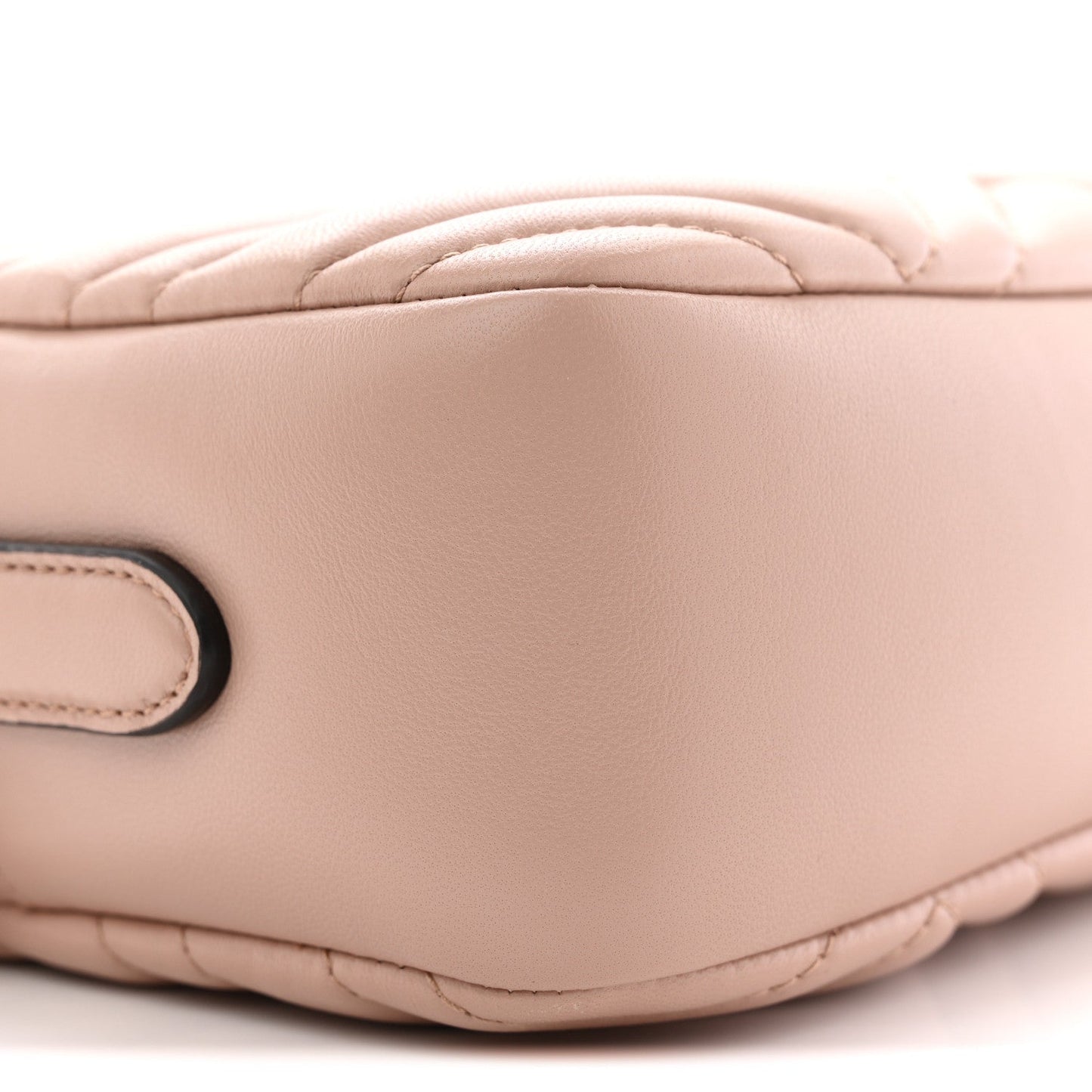 Calfskin Matelasse Small GG Marmont Camera Bag Pink Beige