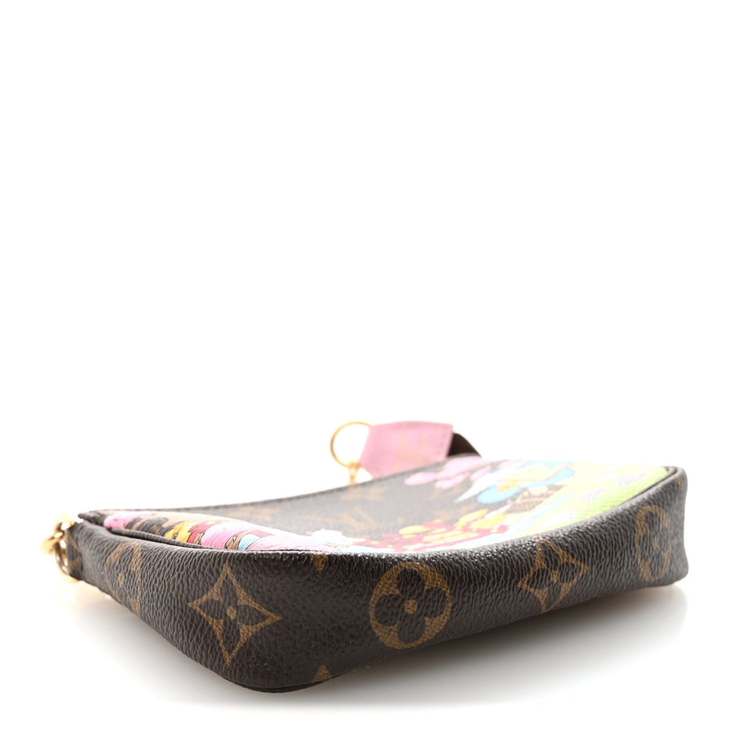 Monogram 2021 Christmas Animation Japanese Garden Mini Pochette Accessories Wisteria Pink
