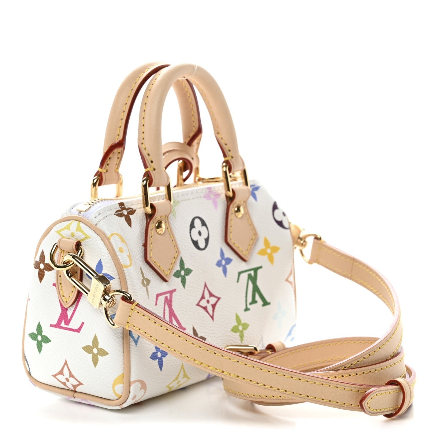 LV X TM Monogram Multicolor Nano Speedy White