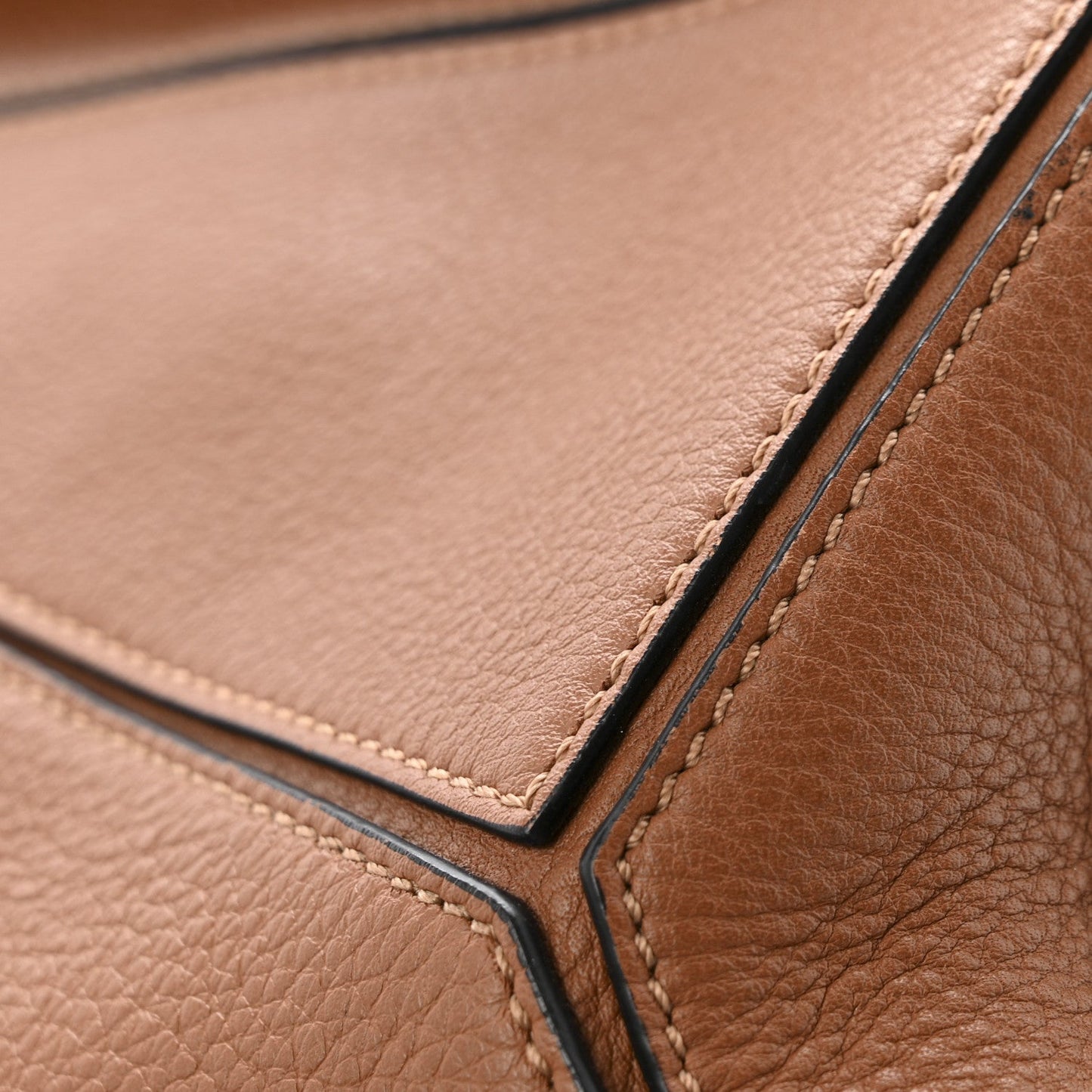Calfskin Small Puzzle Bag Tan