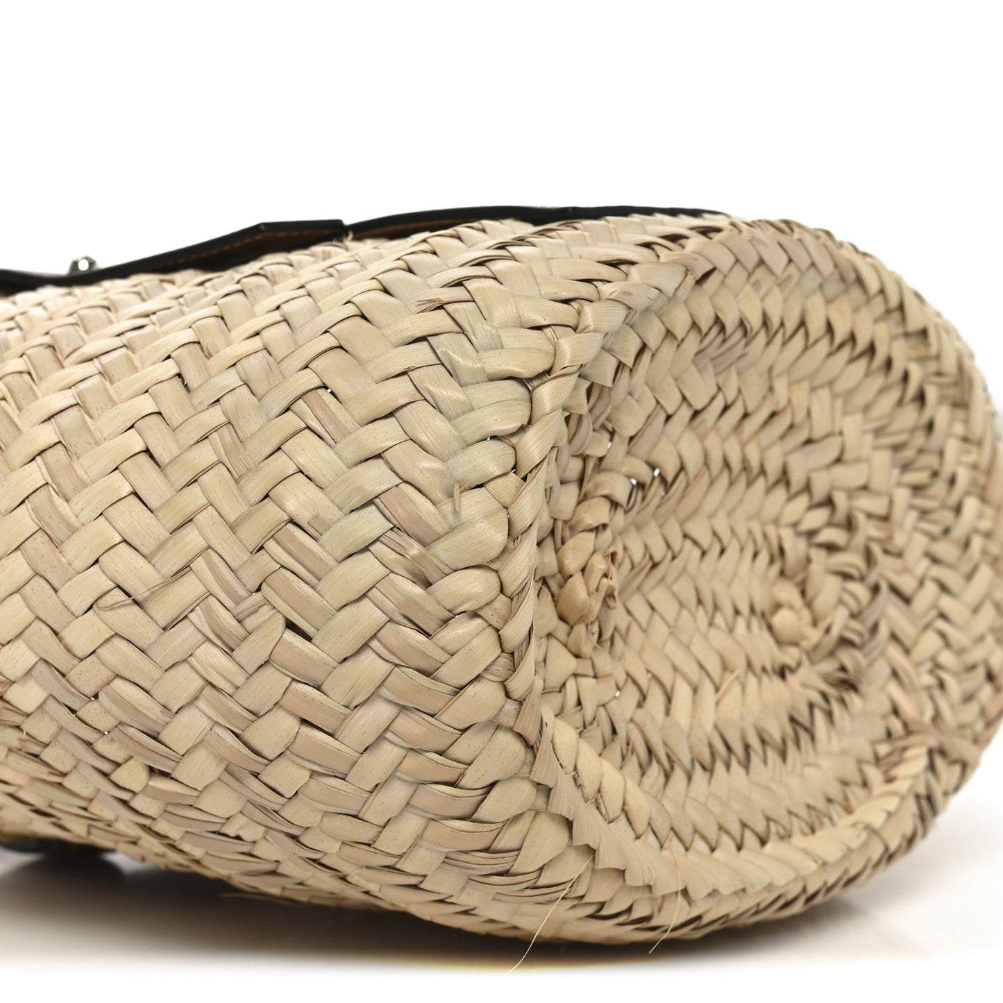 Raffia Small Basket Tote Bag Natural Tan