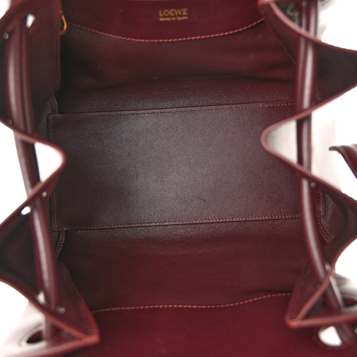 Supple Calfskin Small Madrid Bag Dark Burgundy