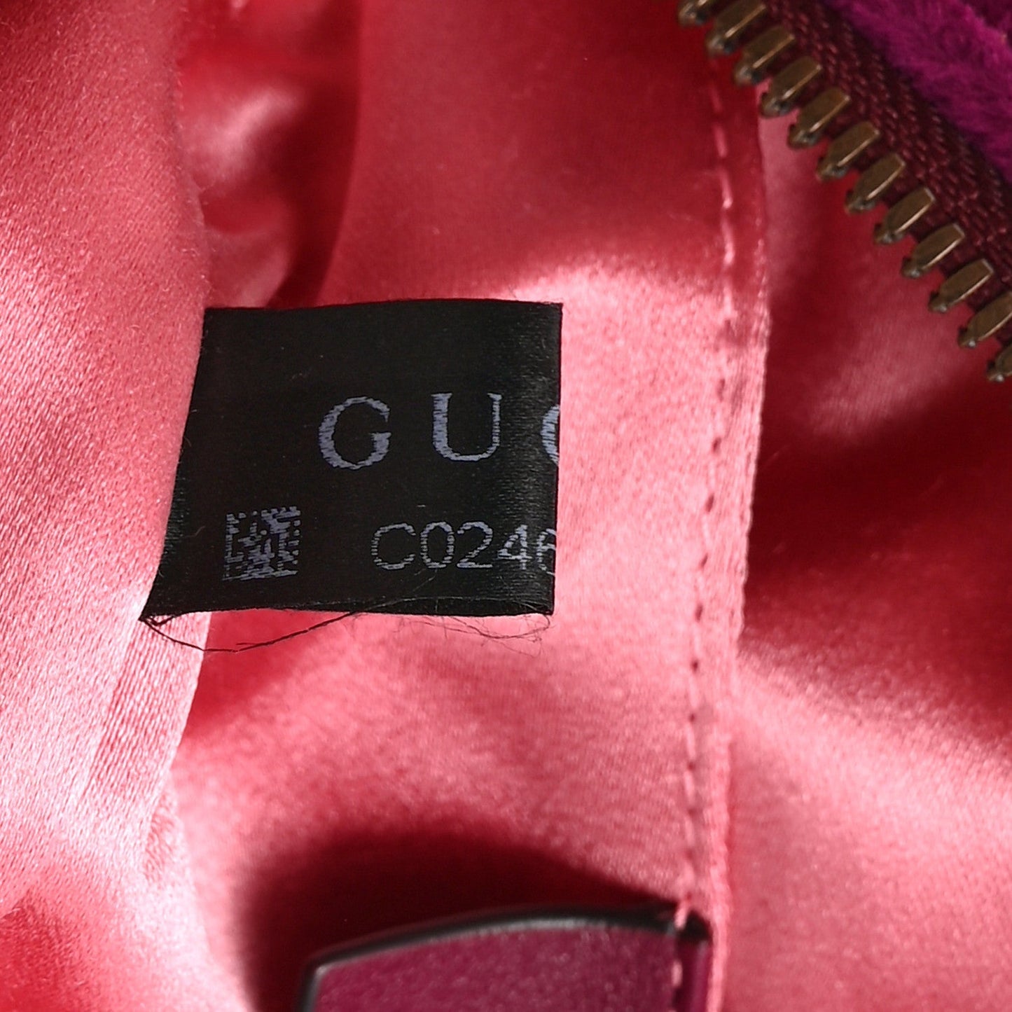 Velvet Matelasse GG Marmont Belt Bag 95 38 Fuchsia Violet Cyclamen